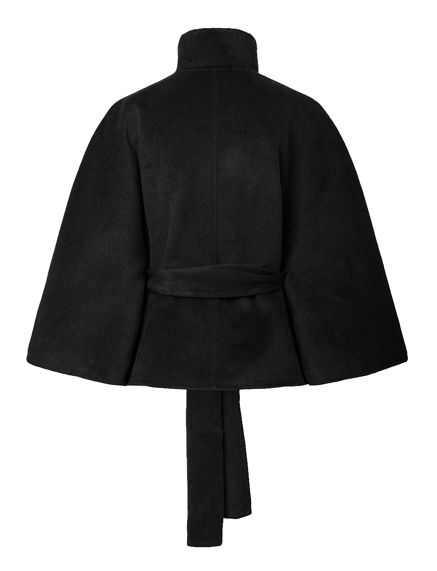 YAS - YASALMIO HANDMADE WOOL BLEND JACKET S. - black - 2