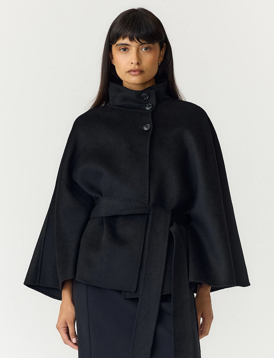 YAS - YASALMIO HANDMADE WOOL BLEND JACKET S. - black - 0
