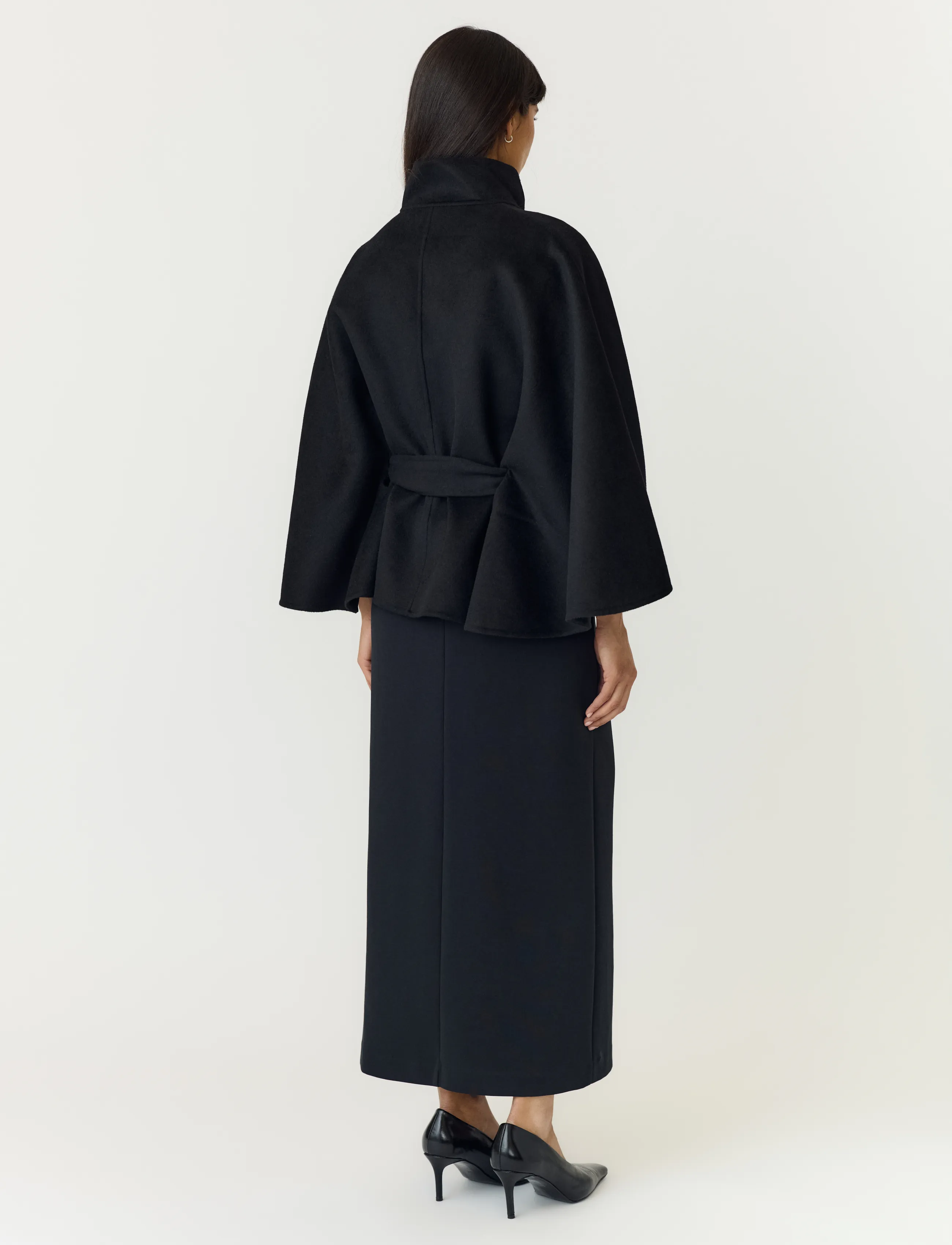 YAS - YASALMIO HANDMADE WOOL BLEND JACKET S. - black - 3