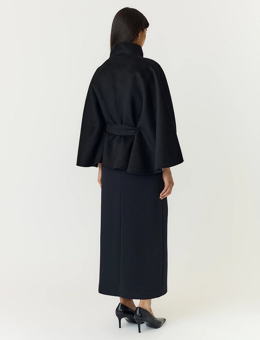 YAS - YASALMIO HANDMADE WOOL BLEND JACKET S. - black - 3
