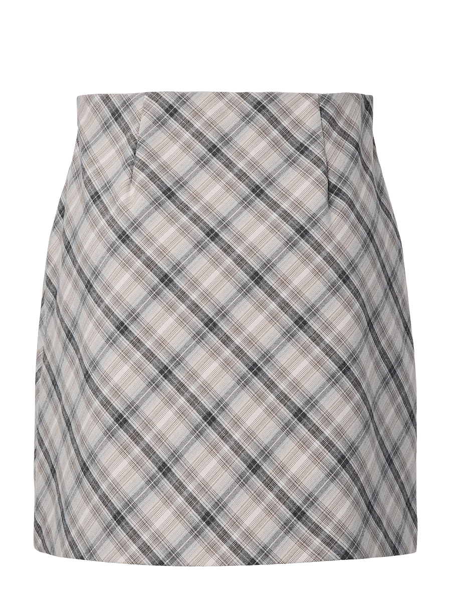 YAS - YASCHIRO HW SKIRT - korte nederdele - dark grey - 2