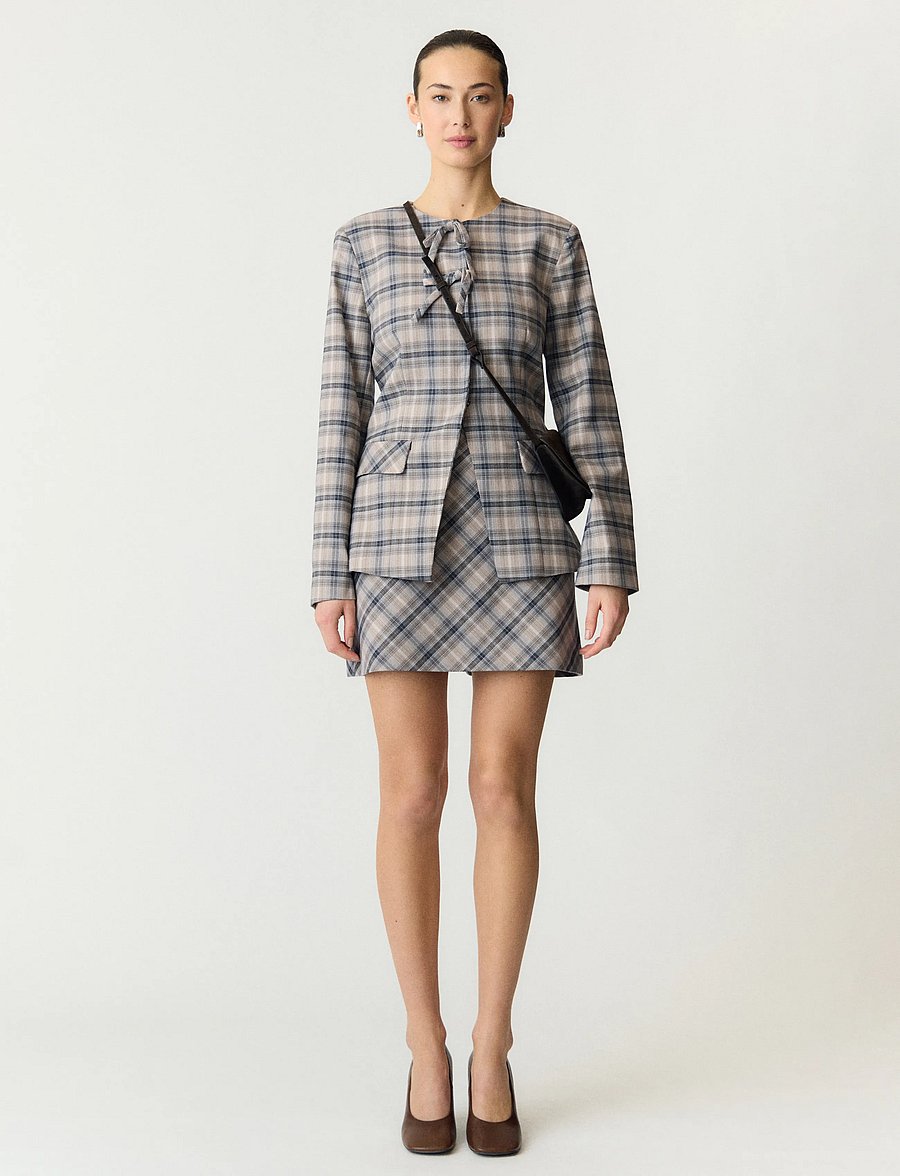 YAS - YASCHIRO HW SKIRT - korte nederdele - dark grey - 4