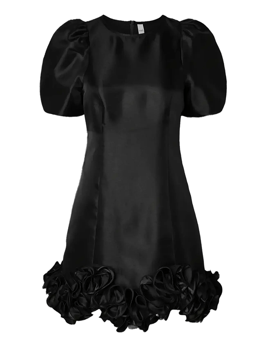 YAS - YASELINA WAVE 2/4 DRESS S. - SHOW - black - 0