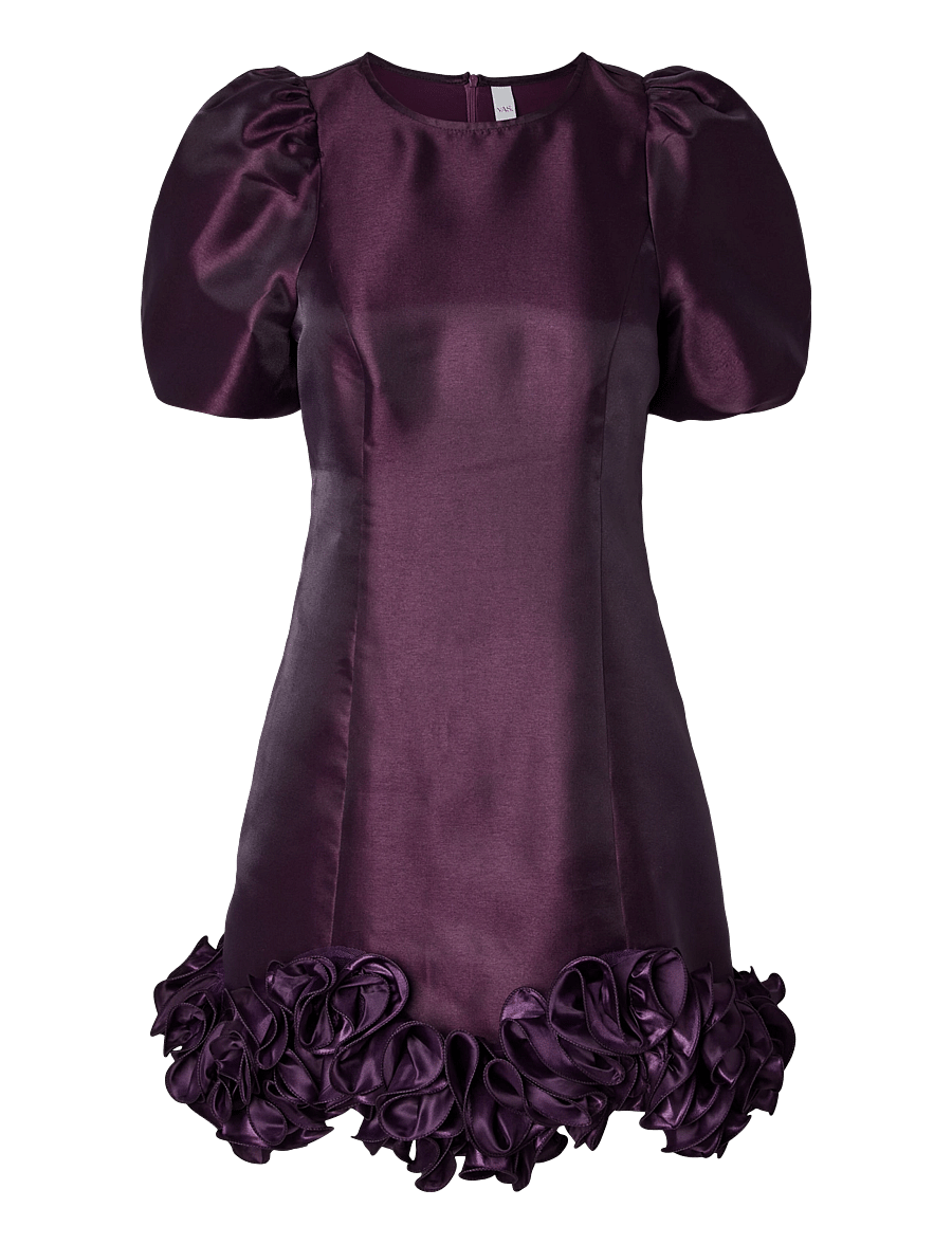 YAS - YASELINA WAVE 2/4 DRESS S. - SHOW - shadow purple - 1