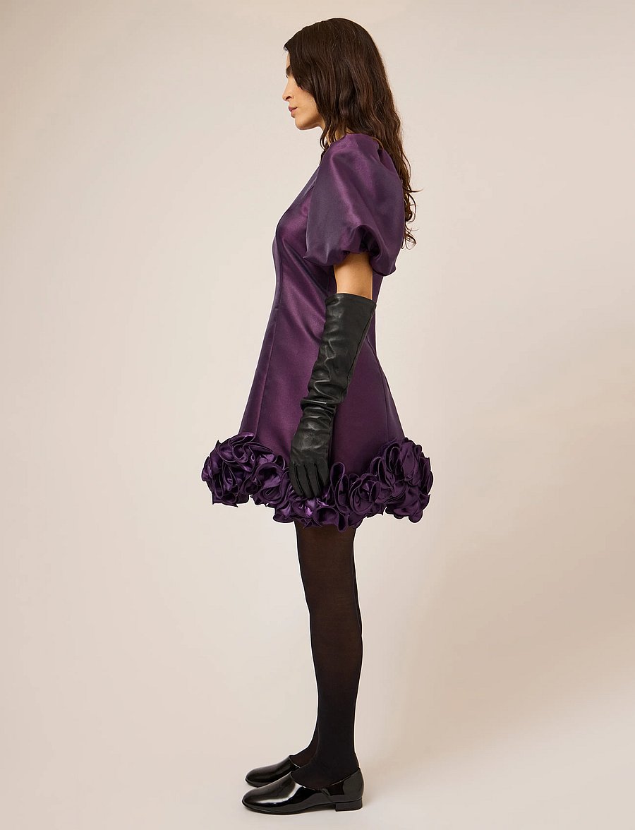 YAS - YASELINA WAVE 2/4 DRESS S. - SHOW - shadow purple - 3