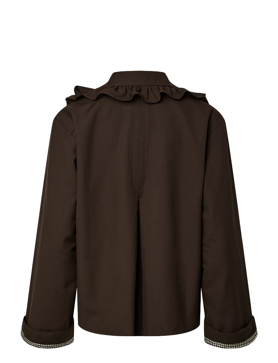 YAS - YASELSIA LS SHORT TRENCHCOAT - tunna kappor - coffee bean - 2