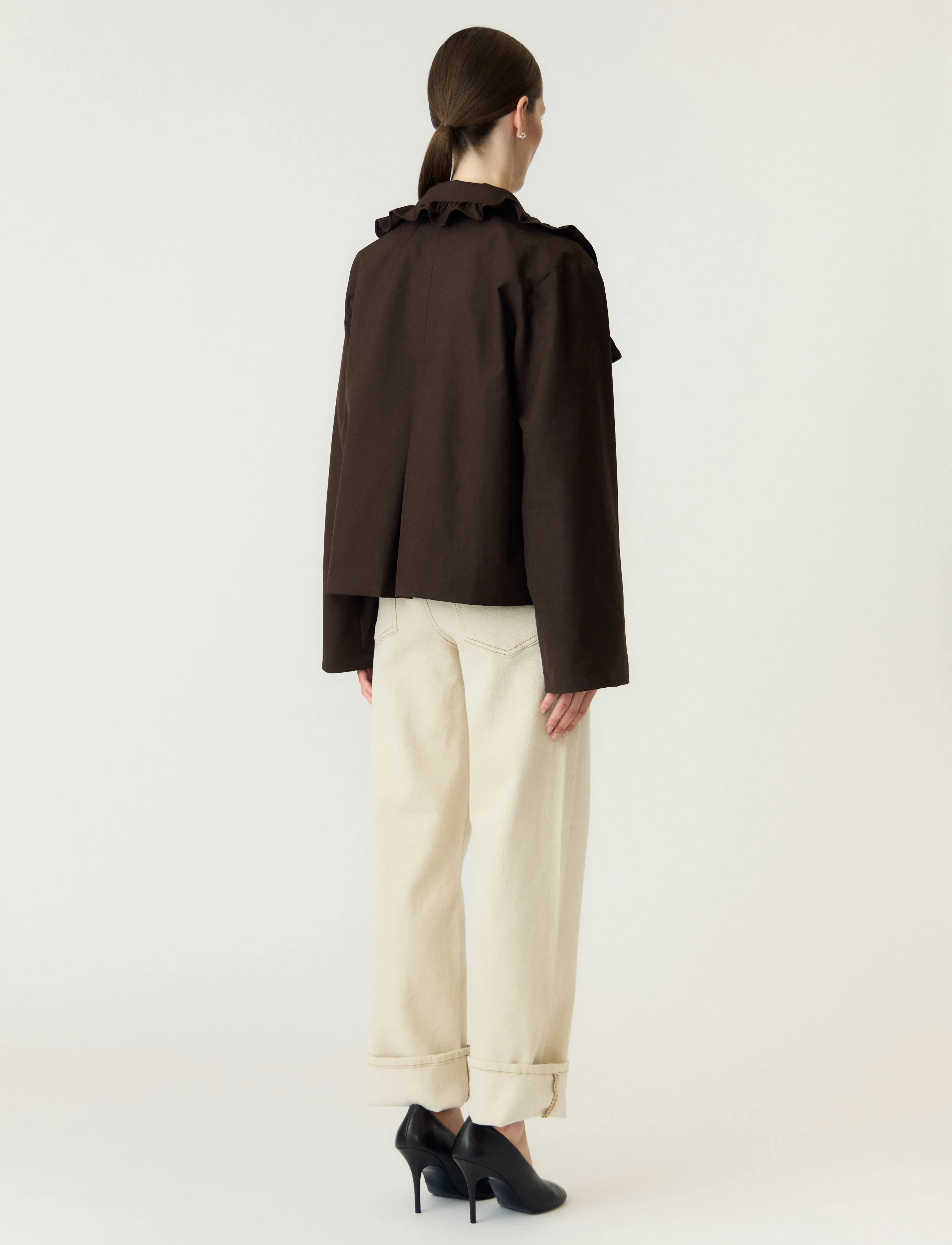 YAS - YASELSIA LS SHORT TRENCHCOAT - tunna kappor - coffee bean - 3