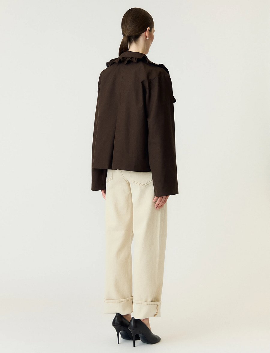 YAS - YASELSIA LS SHORT TRENCHCOAT - tunna kappor - coffee bean - 3