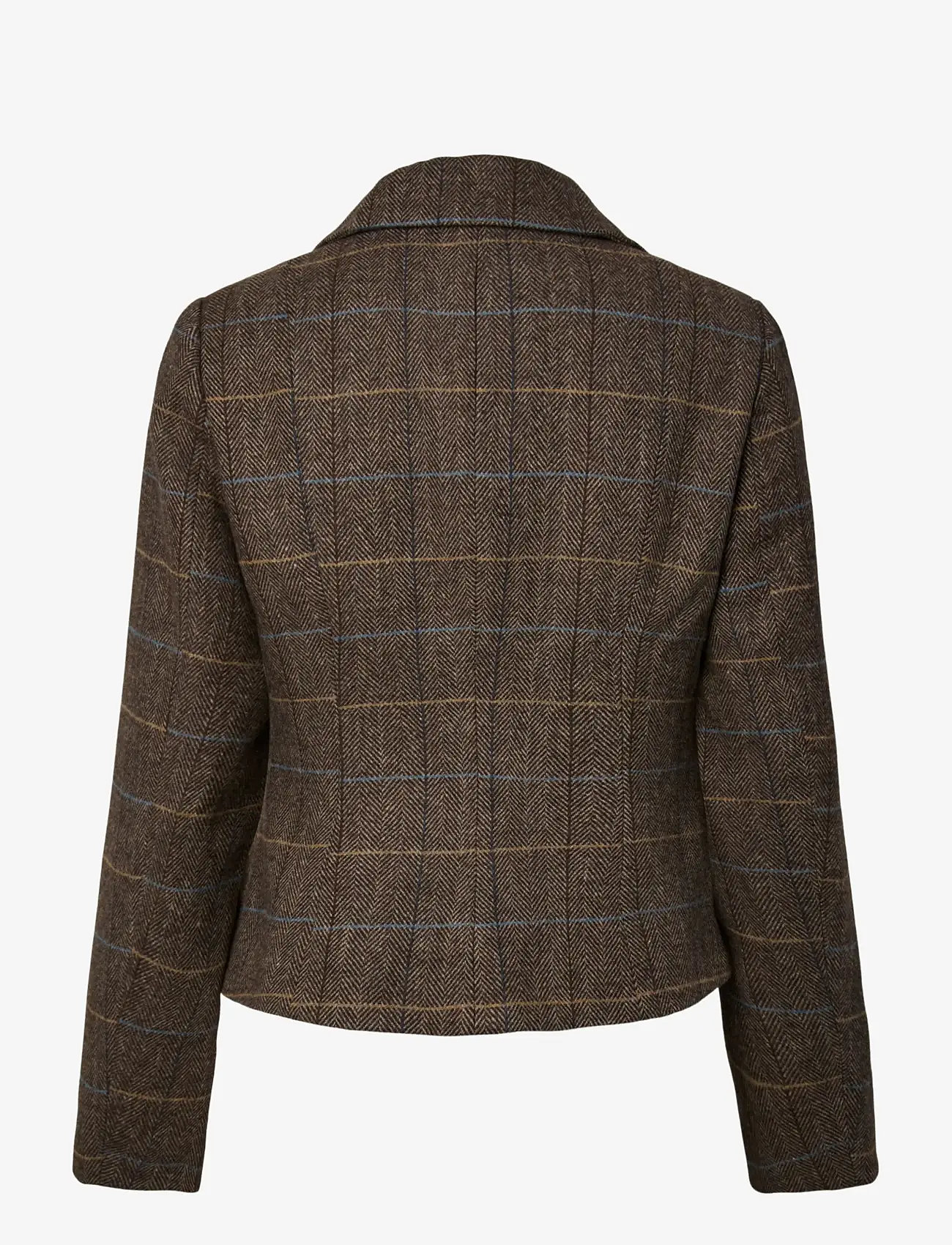 YAS - YASTHELA LS WOOL BLEND SHORT JACKET NEW - uldjakker - chocolate brown - 2