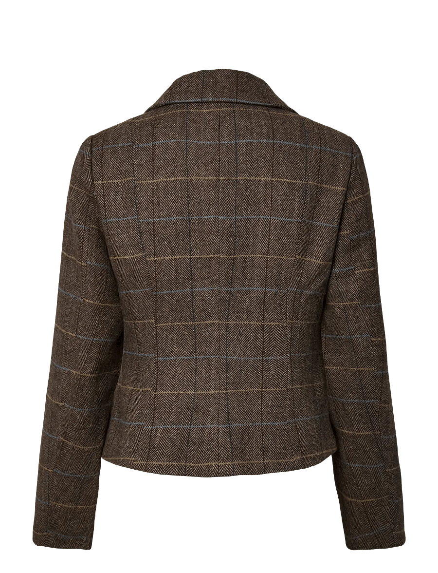 YAS - YASTHELA LS WOOL BLEND SHORT JACKET NOOS - chocolate brown - 2