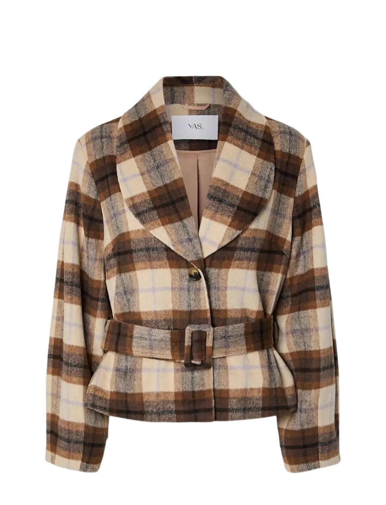 YAS - YASCODY LS BELTED JACKET - carafe - 1