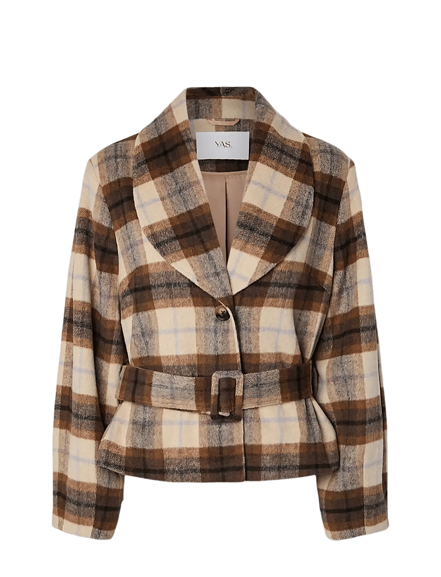 YAS - YASCODY LS BELTED JACKET - carafe - 1