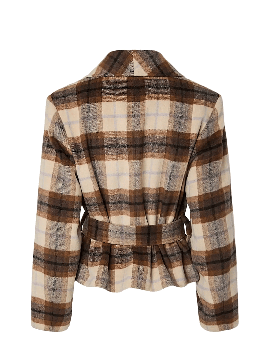 YAS - YASCODY LS BELTED JACKET - carafe - 2