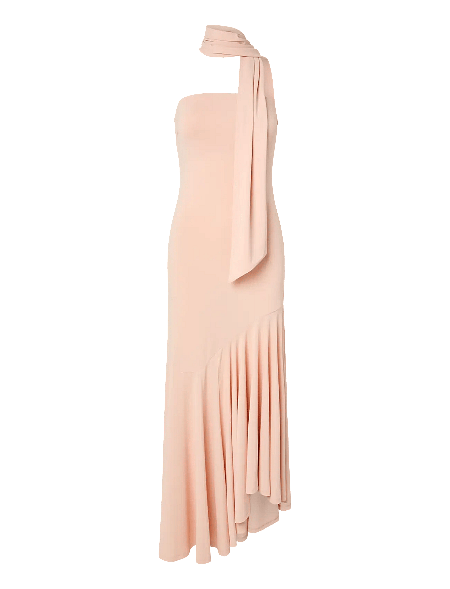 YAS - YASGODITA BANDEAU LONG DRESS S. - SHOW - partykleider - peach powder - 0