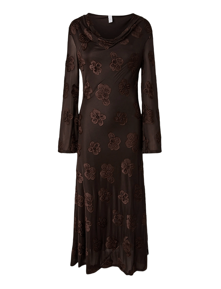 YAS - YASSERAPHINE SL LONG DRESS S. - SHOW - maksikleidid - chocolate brown - 0