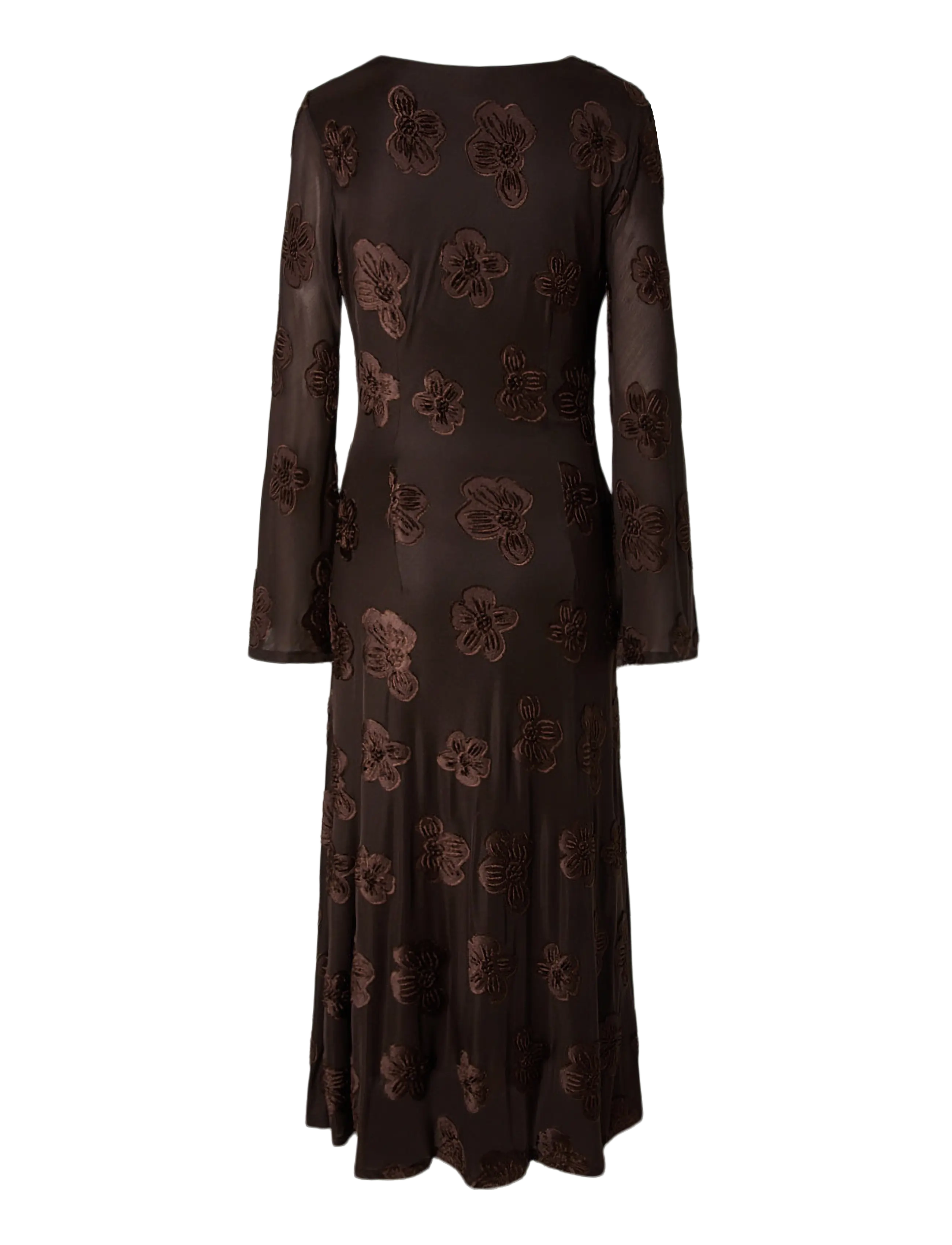 YAS - YASSERAPHINE SL LONG DRESS S. - SHOW - maksikleidid - chocolate brown - 1