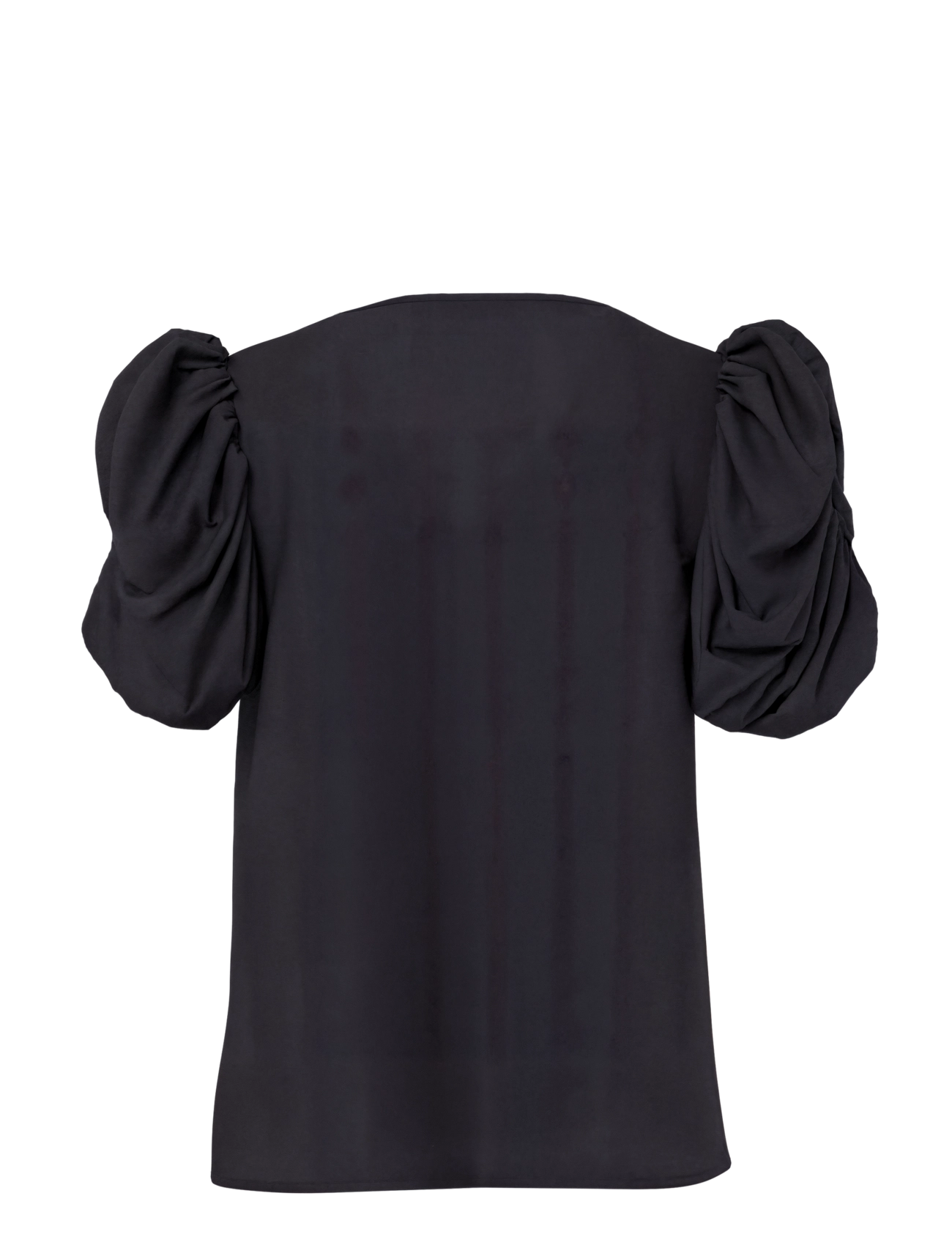 YAS - YASPELLA 2/4 TOP S. - kurzärmelige blusen - black - 1