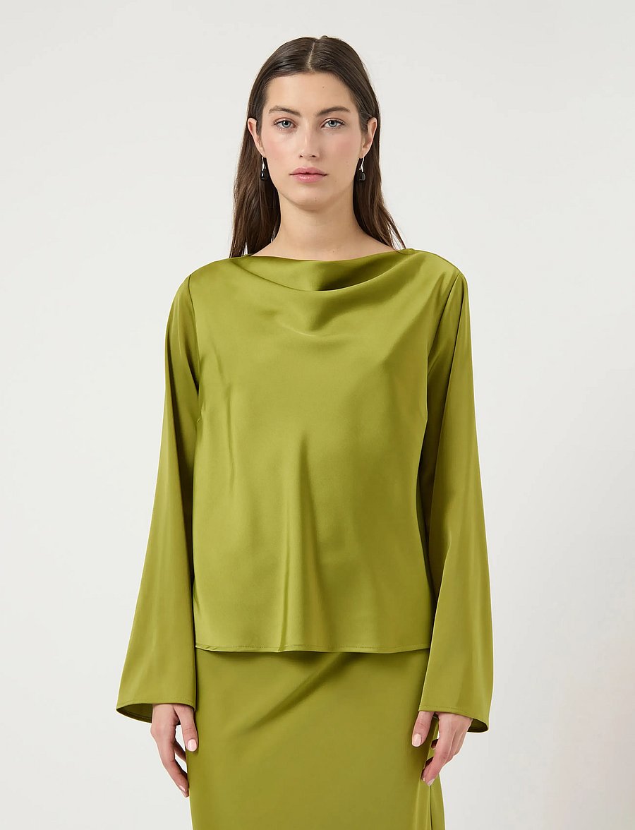 YAS - YASPELLA LS TOP S. - D2D - langärmelige blusen - cardamom seed - 0