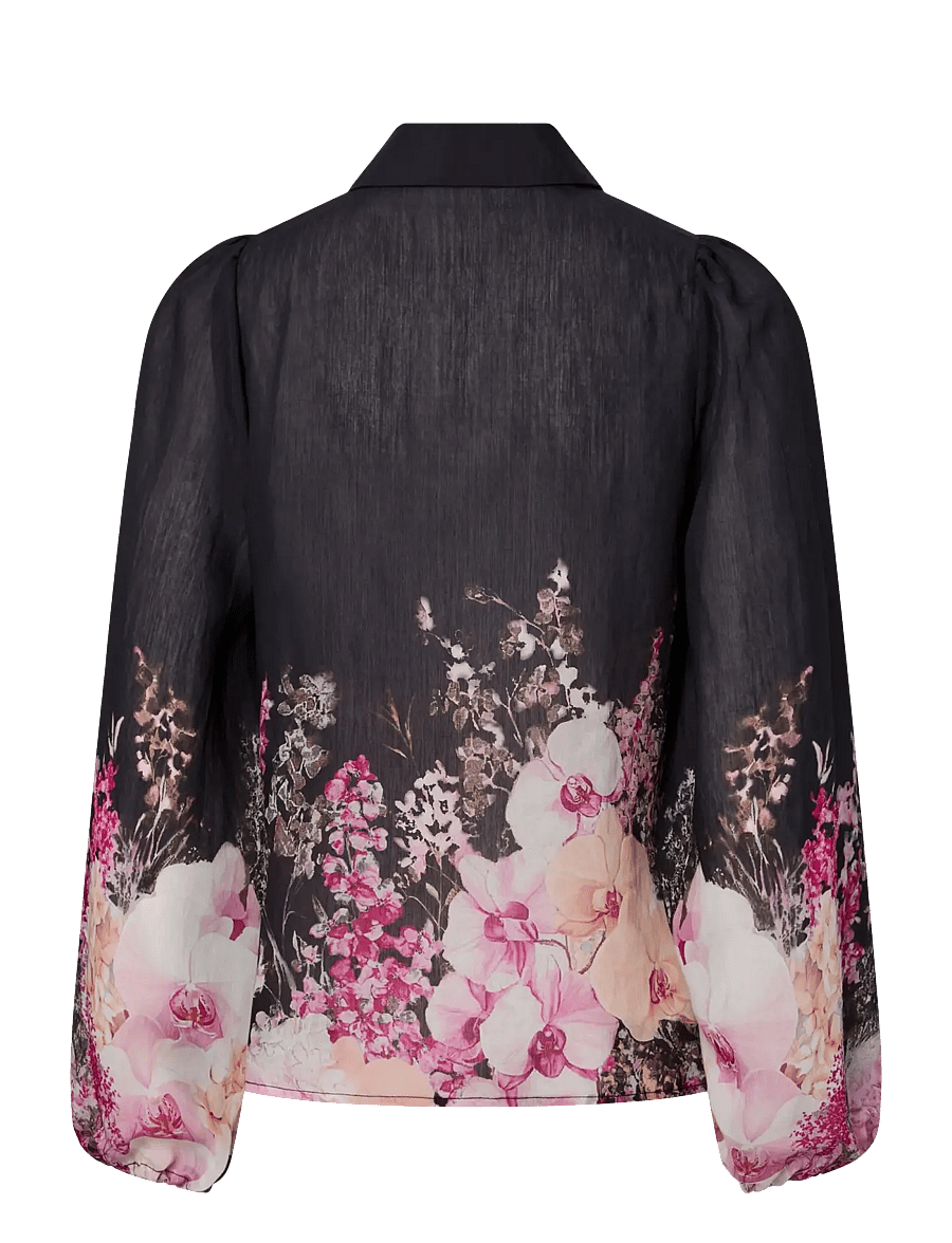 YAS - YASROMANTICA LS SHIRT - D2D - langærmede skjorter - black - 2