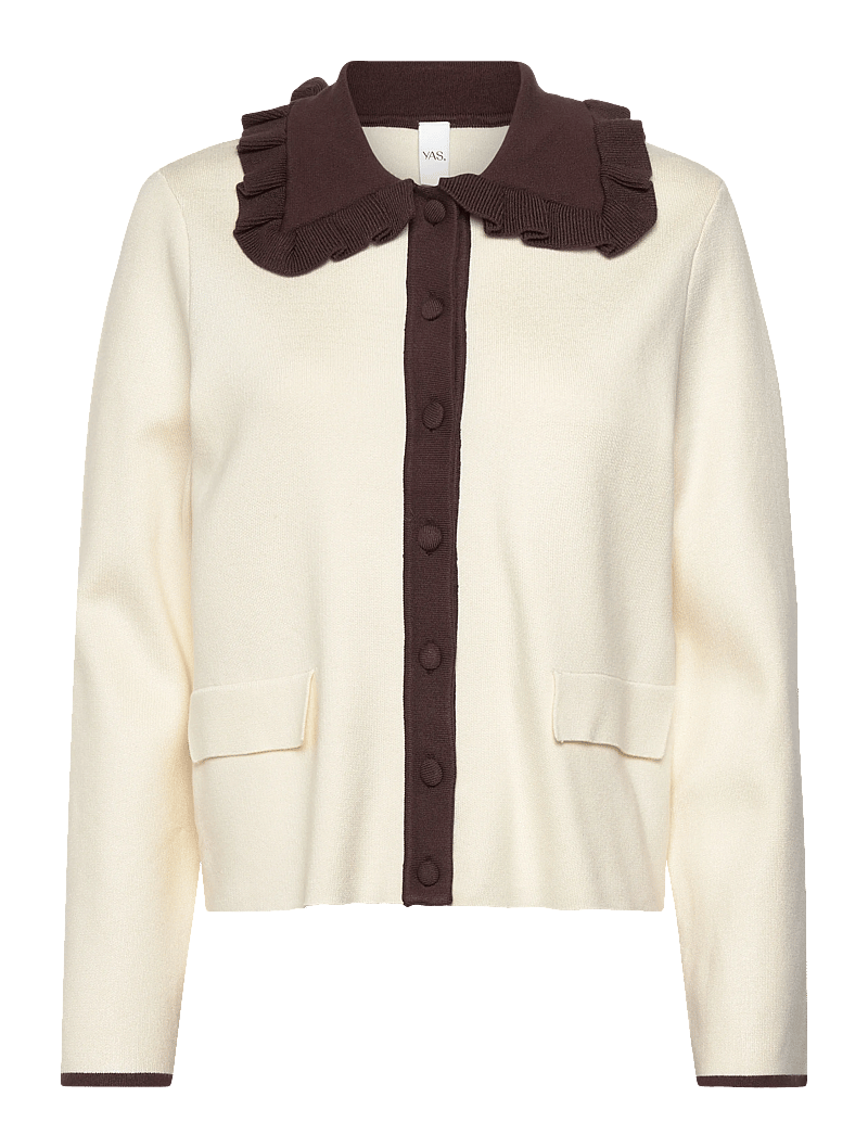 YAS - YASNELLA LS KNIT CARDIGAN - D2D - cardigans - birch - 1