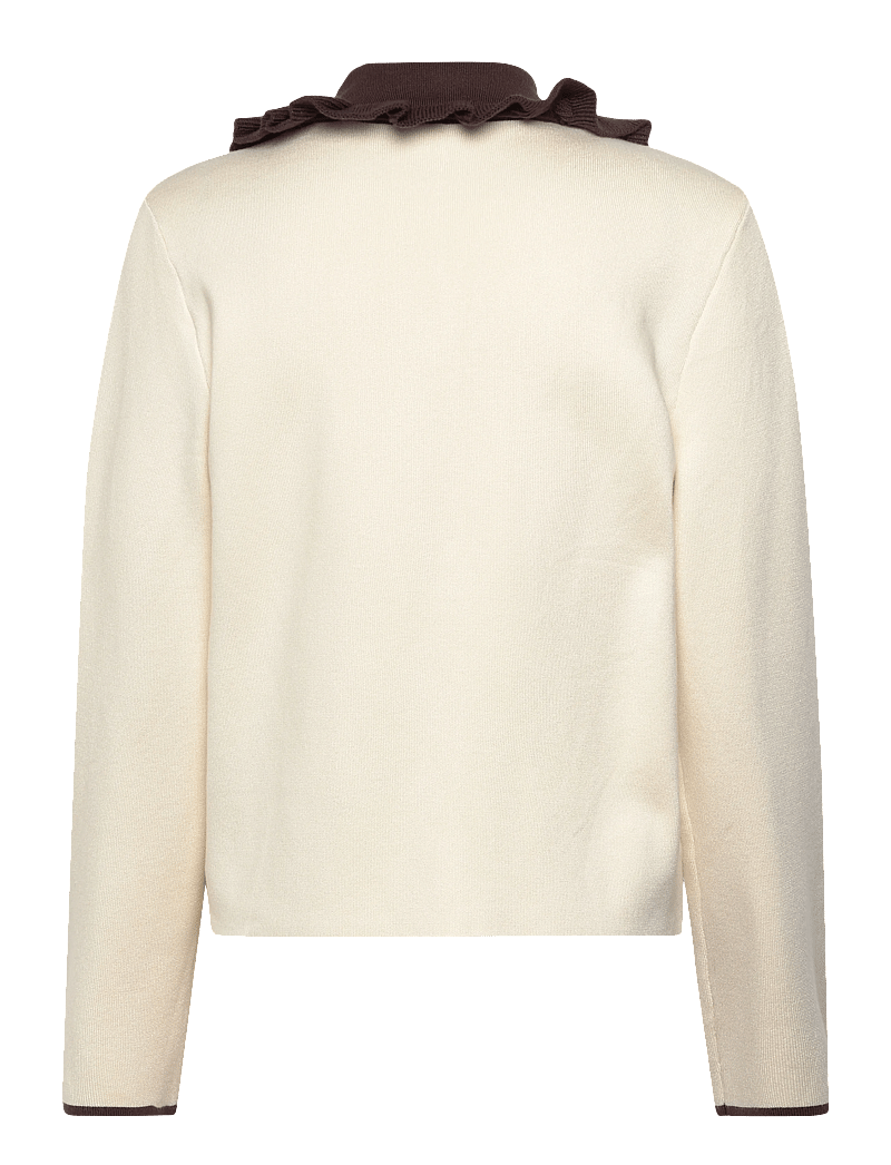 YAS - YASNELLA LS KNIT CARDIGAN - D2D - cardigans - birch - 2