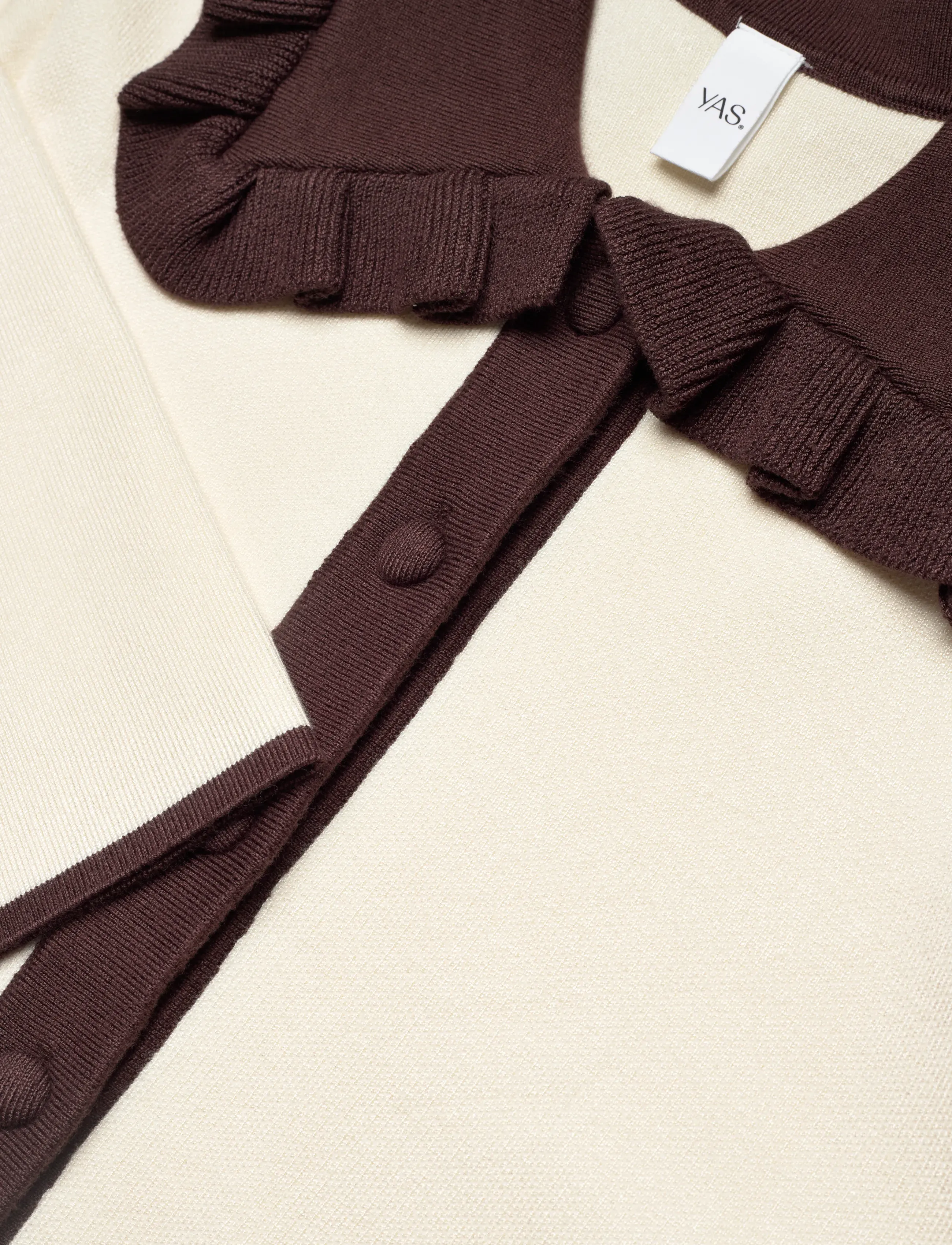 YAS - YASNELLA LS KNIT CARDIGAN - D2D - cardigans - birch - 5