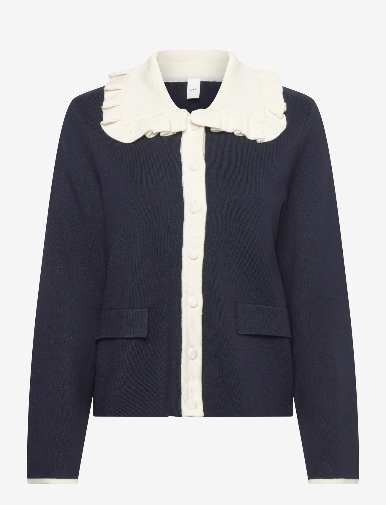 YAS - YASNELLA LS KNIT CARDIGAN - D2D - cardigans - navy blazer - 1