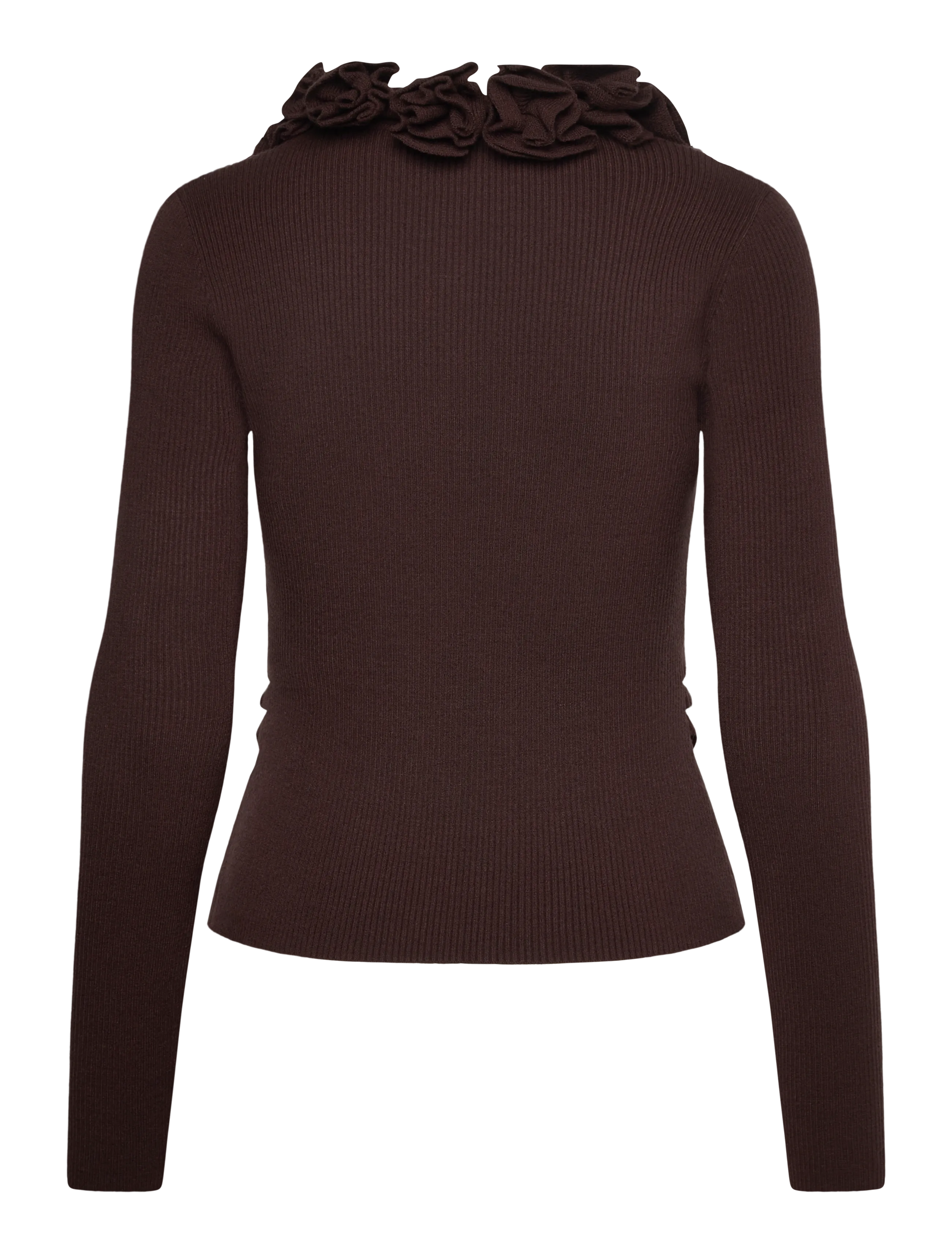 YAS - YASAROSIA LS KNIT CARDIGAN - D2D - kardiganid - chocolate brown - 1