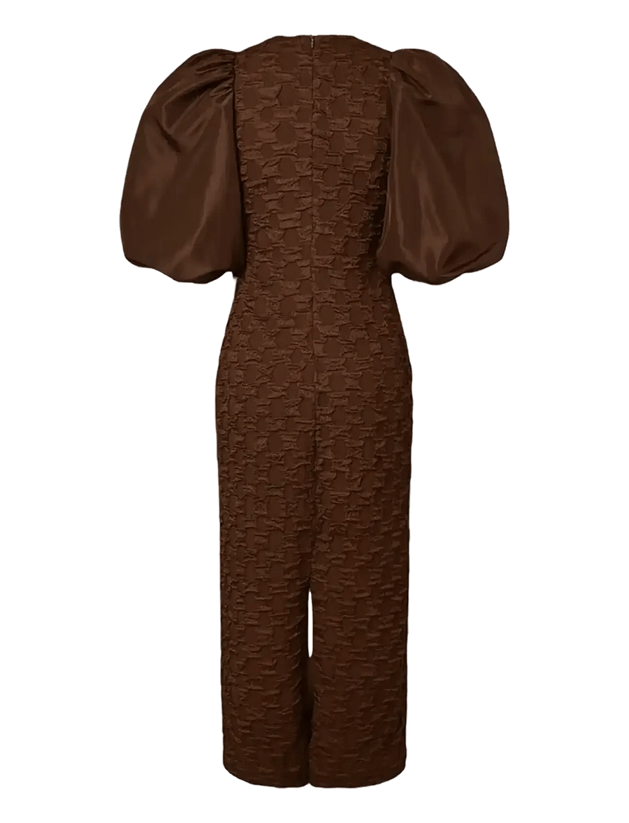 YAS - YASMIAMAJA MIX 2/4 LONG DRESS - SHOW - chocolate brown - 1