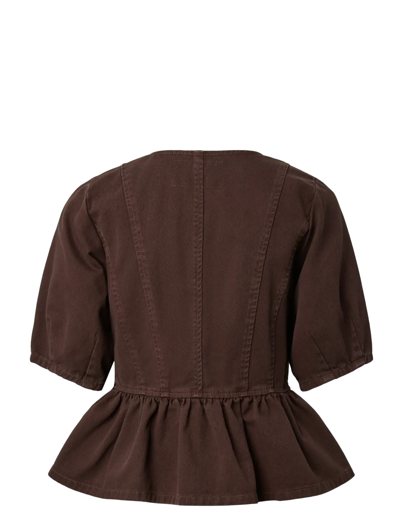 YAS - YASELSIE SS DENIM TOP S. - EX - jeanshemden - coffee bean - 2
