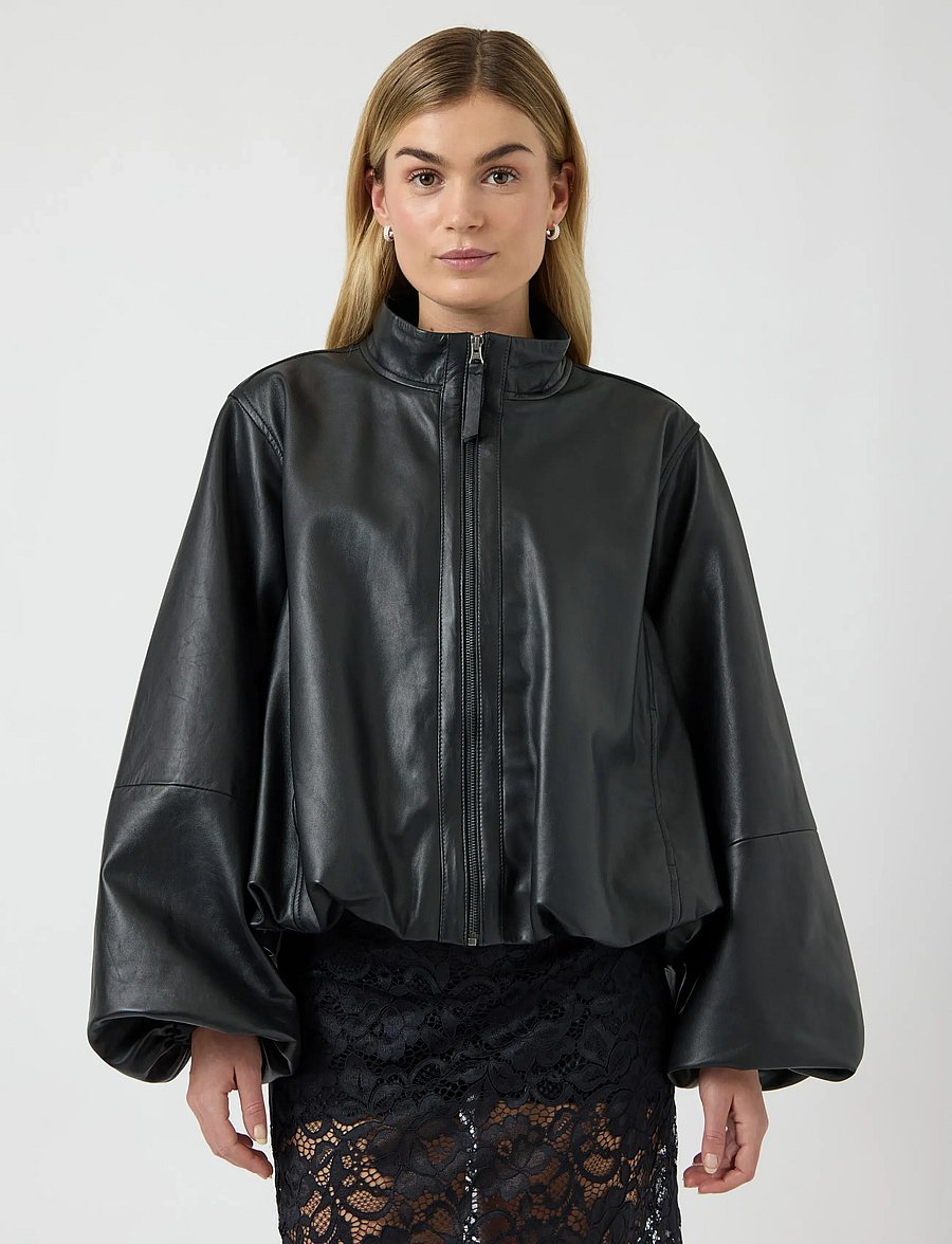 YAS - YASISABEL LEATHER JACKET - D2D - nahktagid - black - 0