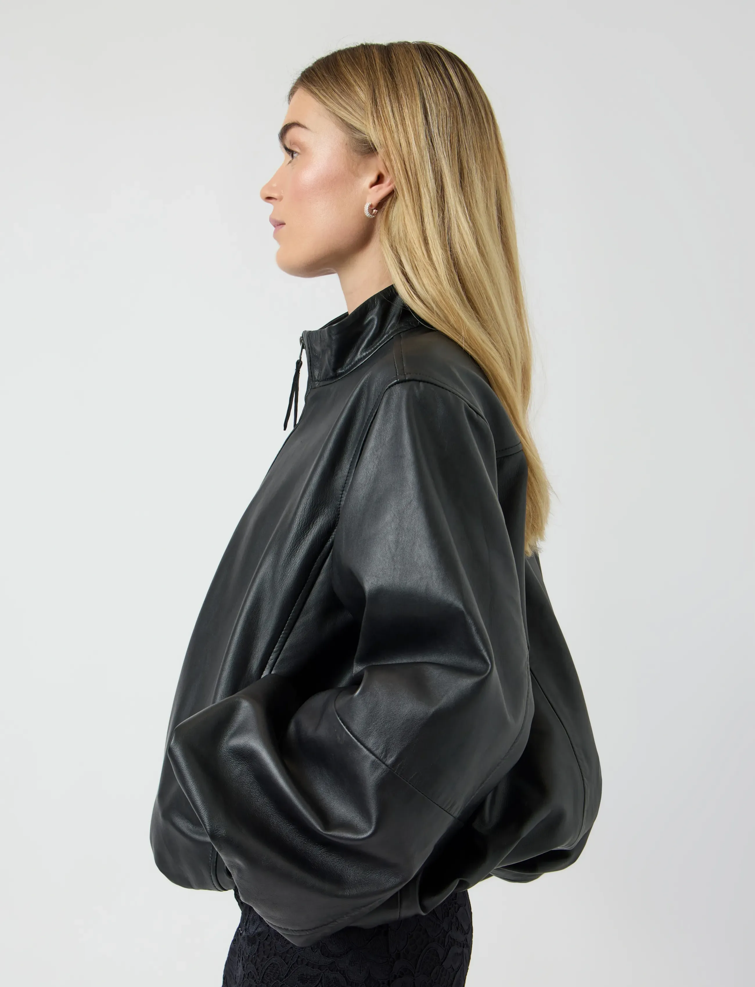 YAS - YASISABEL LEATHER JACKET - D2D - forårsjakker - black - 5