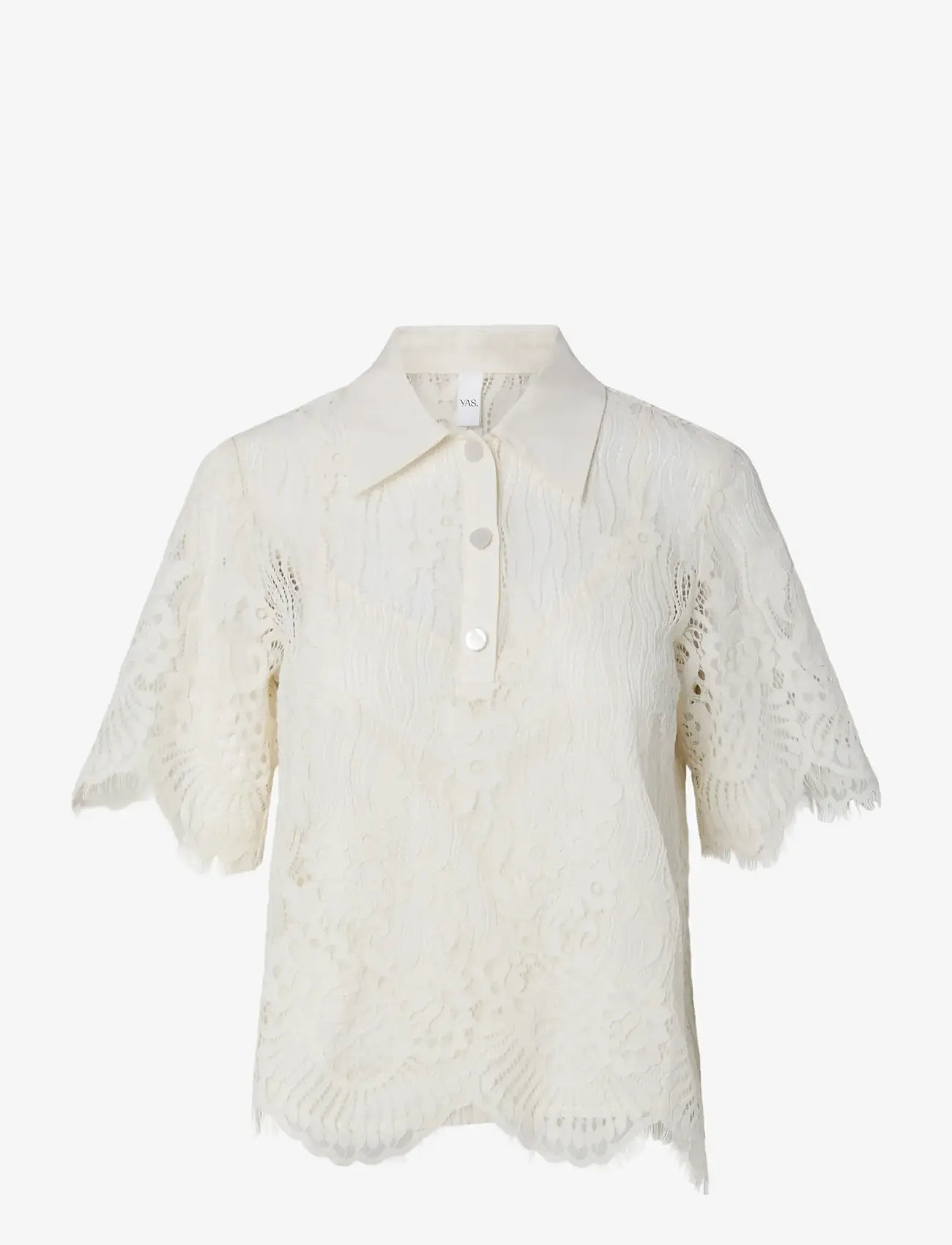 YAS - YASKOI SS LACE TOP - EX - polo shirts - pristine - 1