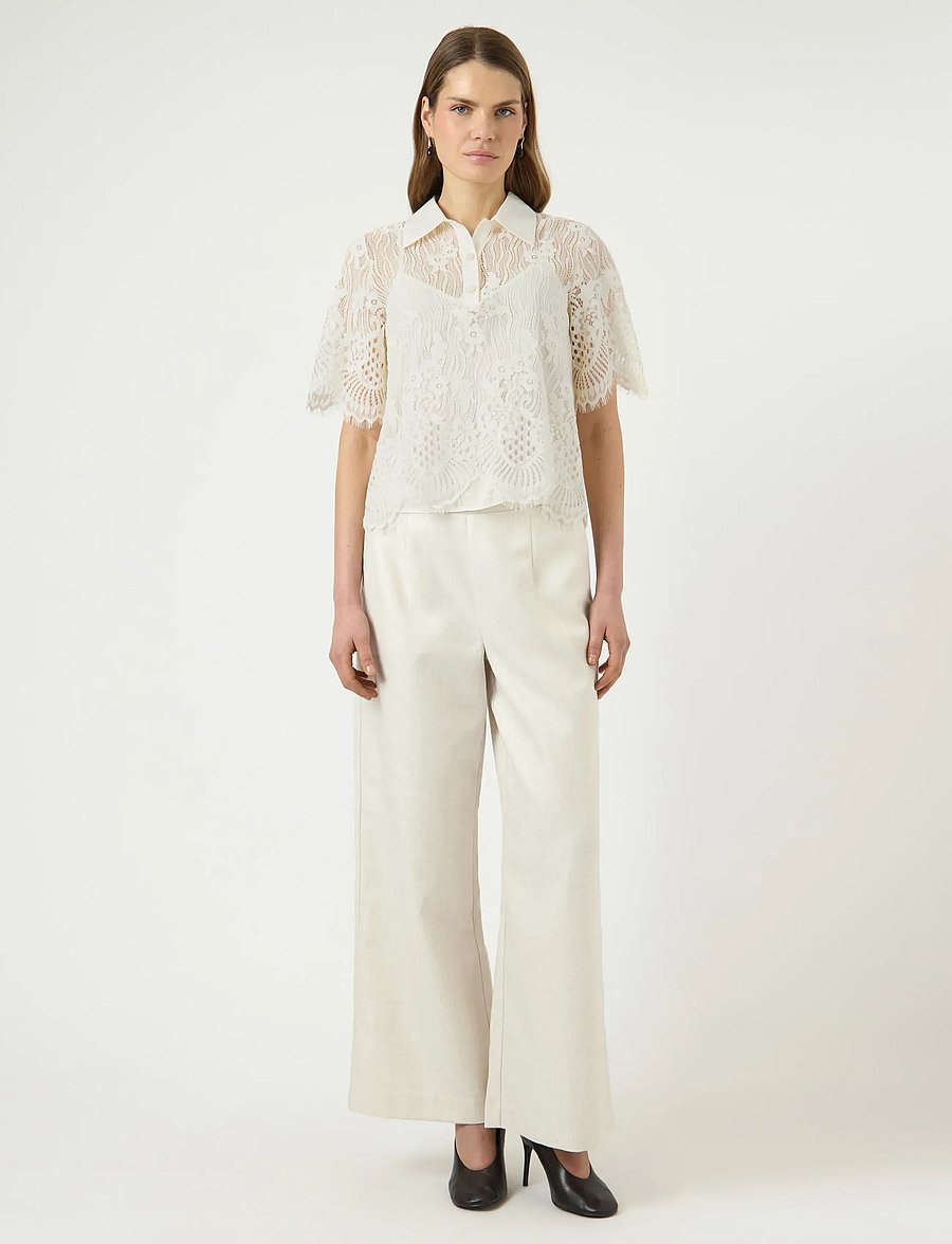 YAS - YASKOI SS LACE TOP - EX - poloshirts - pristine - 4