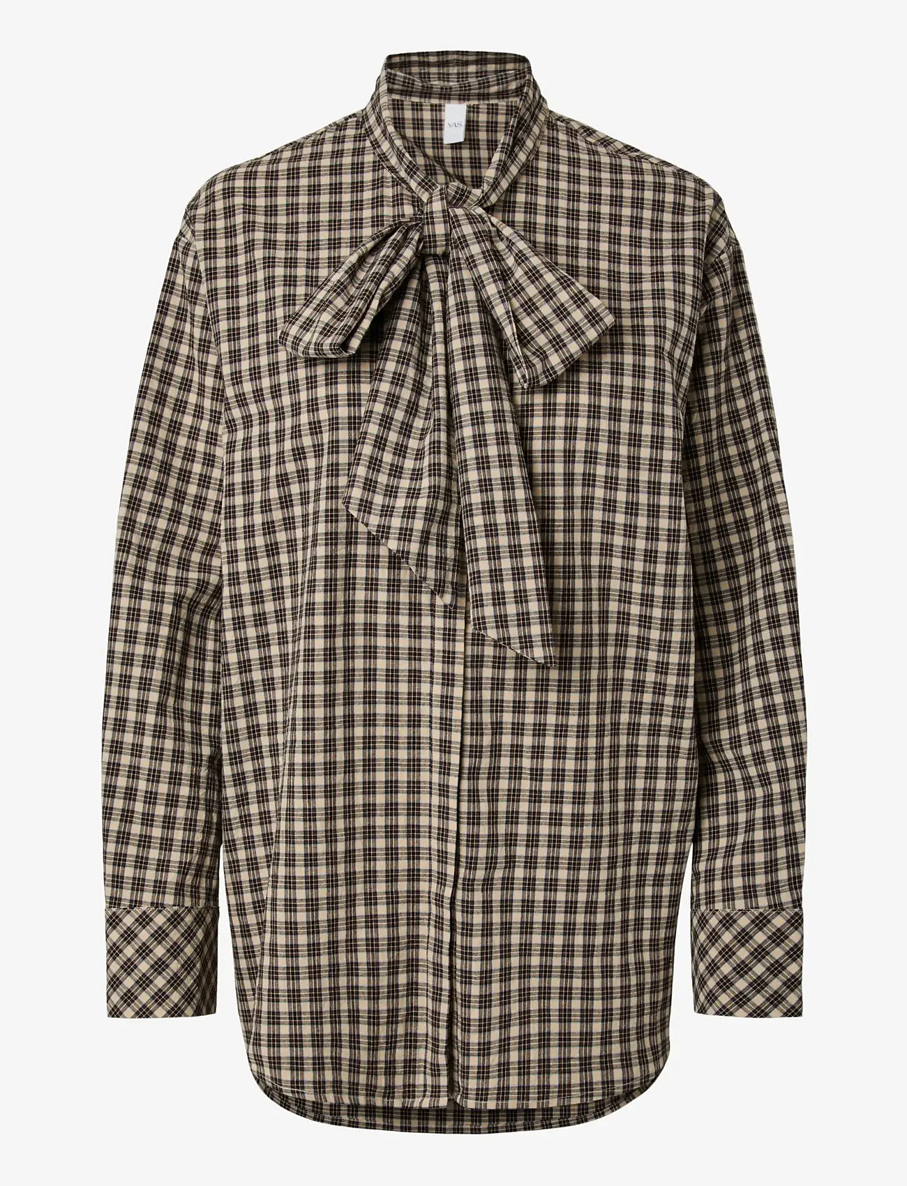 YAS - YASCARLINA LS LONG SHIRT - D2D - long-sleeved shirts - chocolate brown - 1