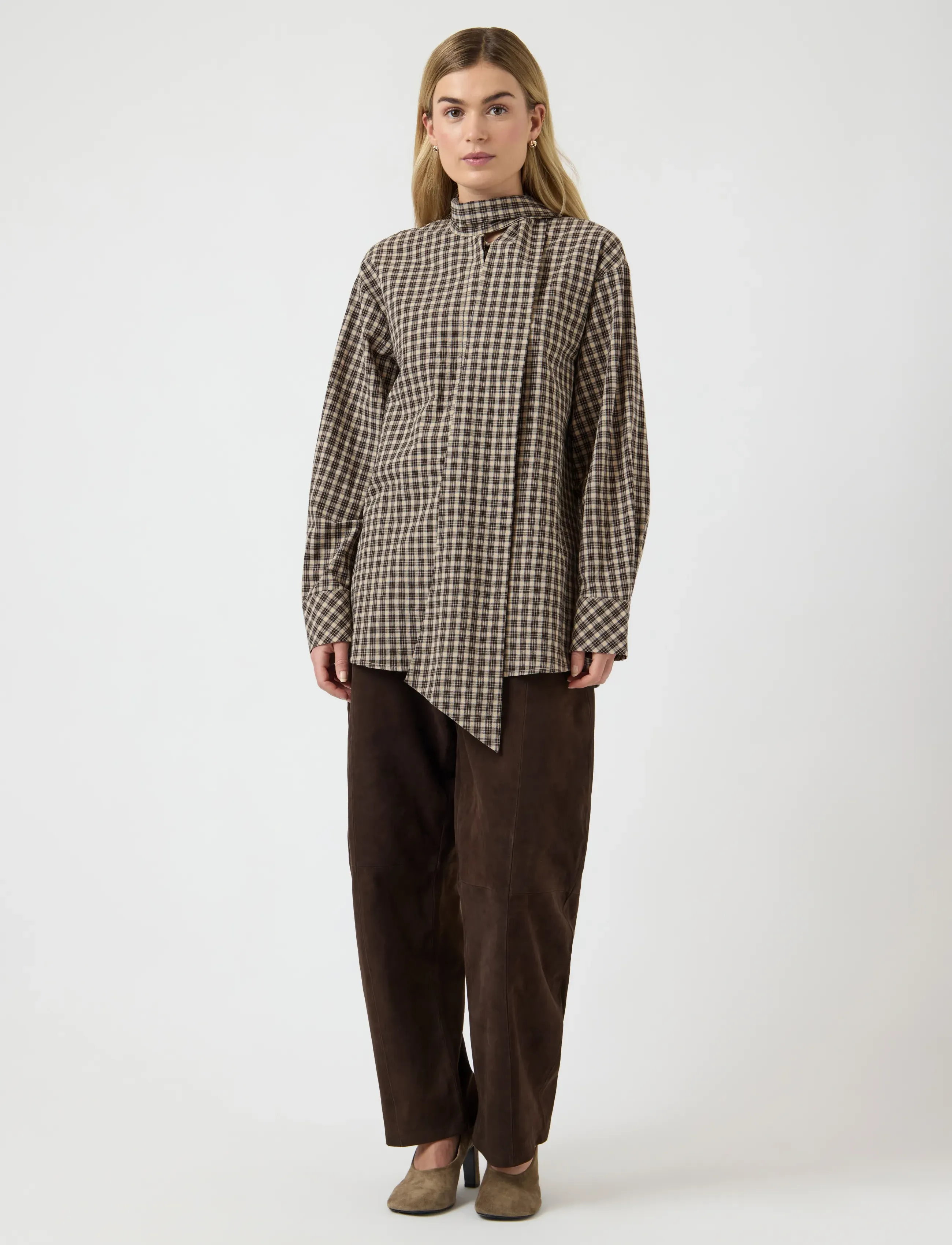 YAS - YASCARLINA LS LONG SHIRT - D2D - chemises à manches longues - chocolate brown - 4