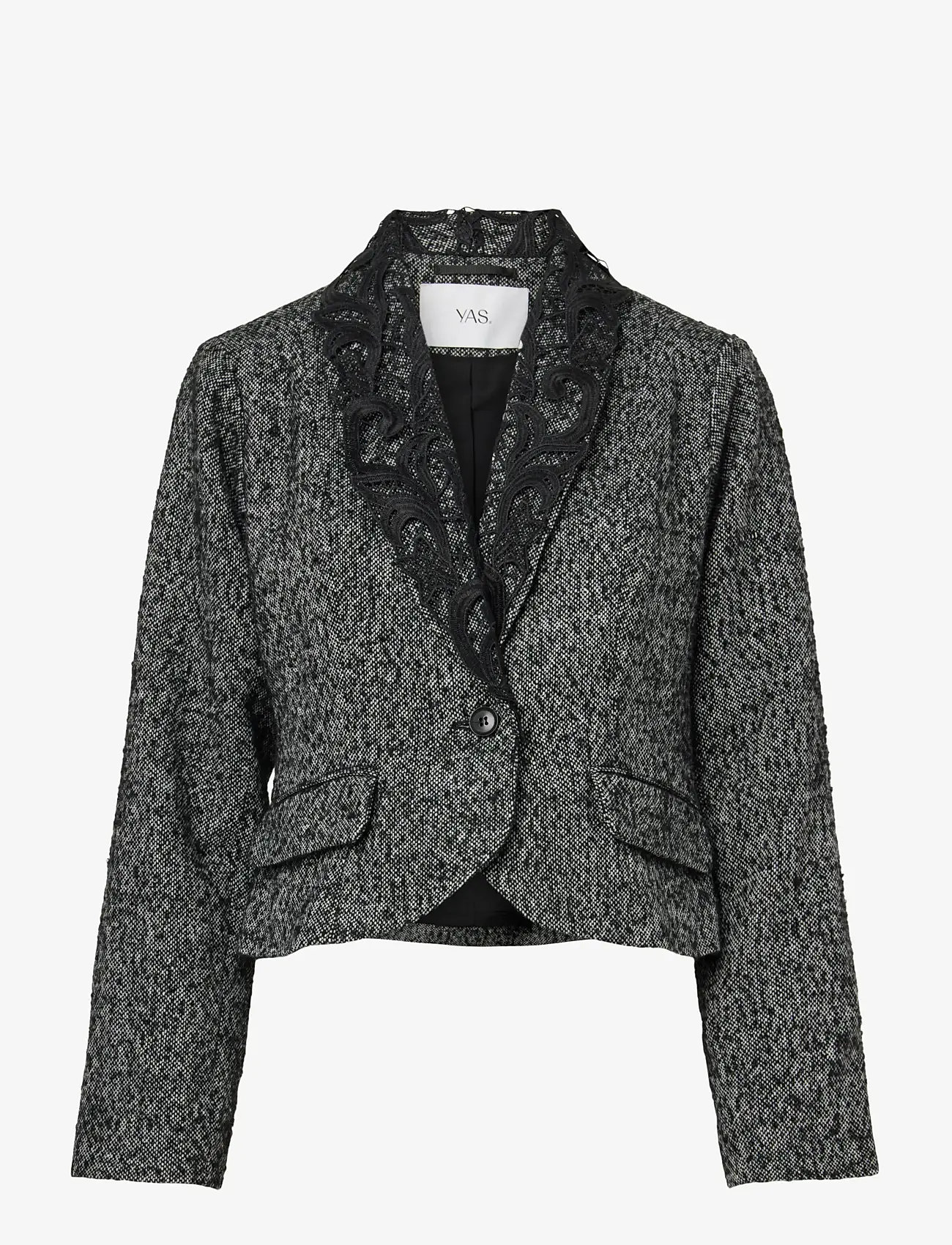 YAS - YASFILIPPA LS LACE JACKET - D2D - villased jakid - black - 1