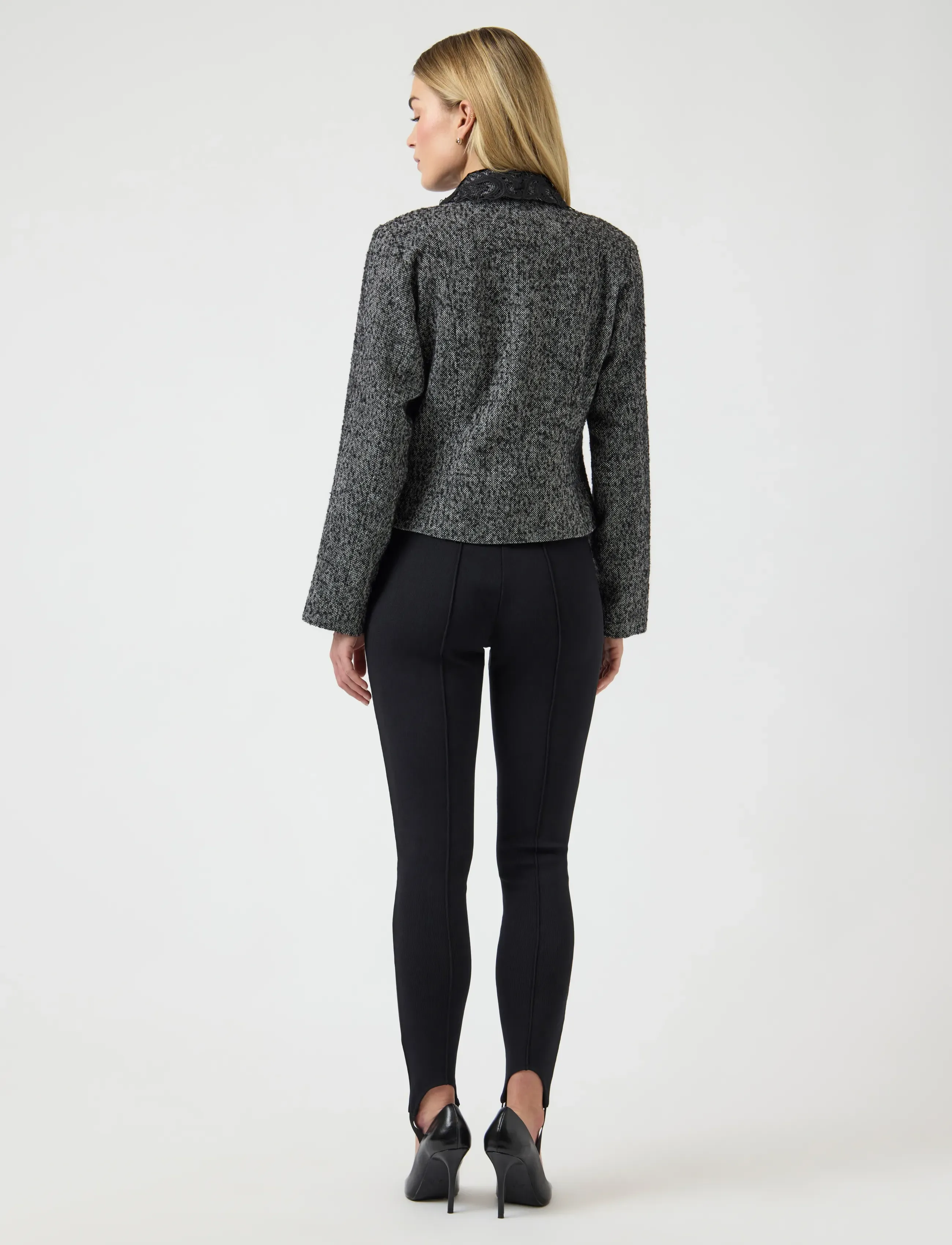 YAS - YASFILIPPA LS LACE JACKET - D2D - outerwear - black - 3