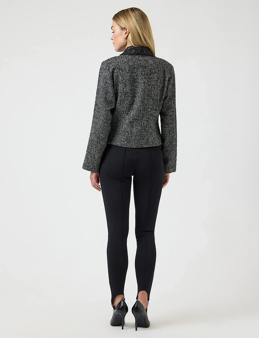 YAS - YASFILIPPA LS LACE JACKET - D2D - wolljacken - black - 3