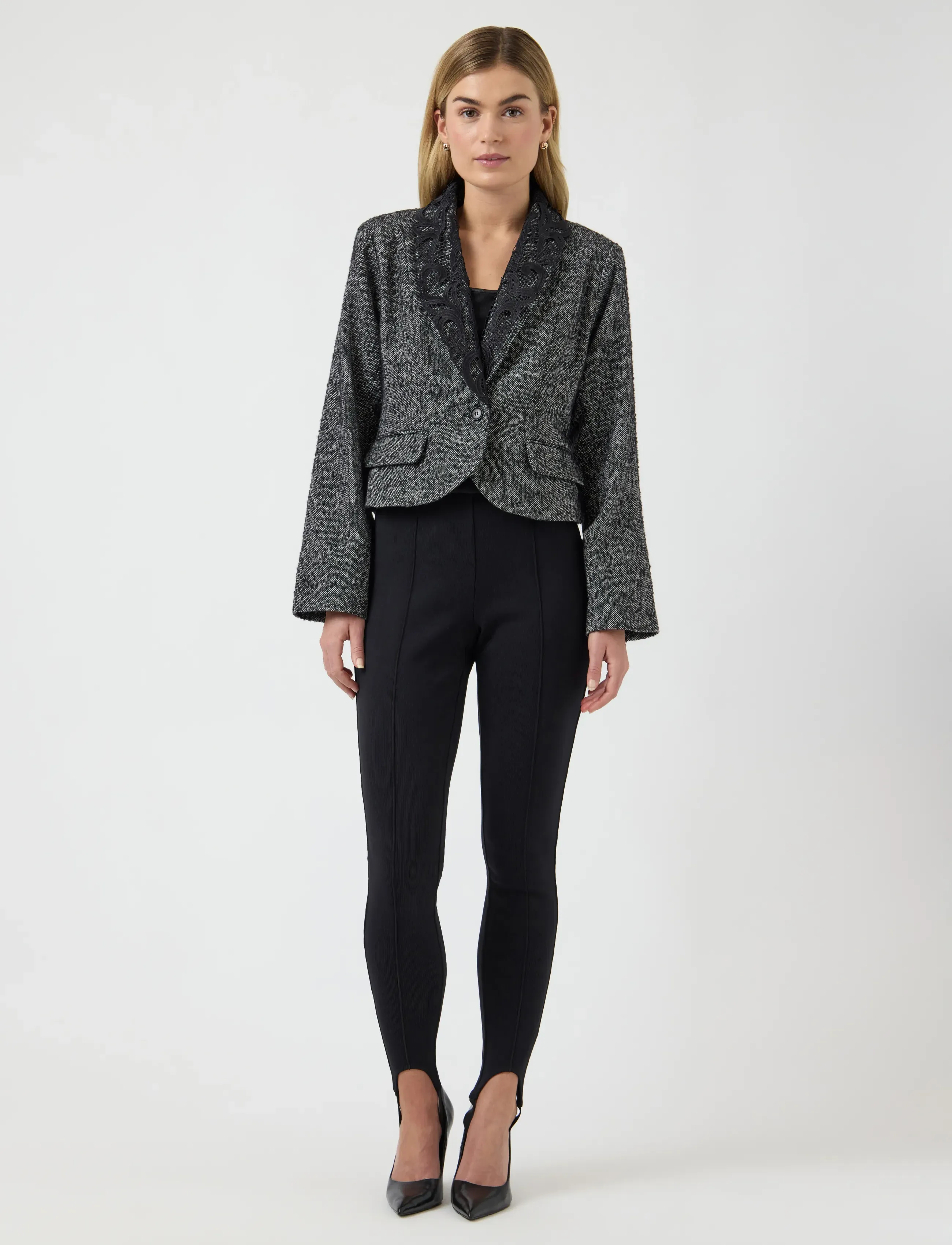YAS - YASFILIPPA LS LACE JACKET - D2D - outerwear - black - 4