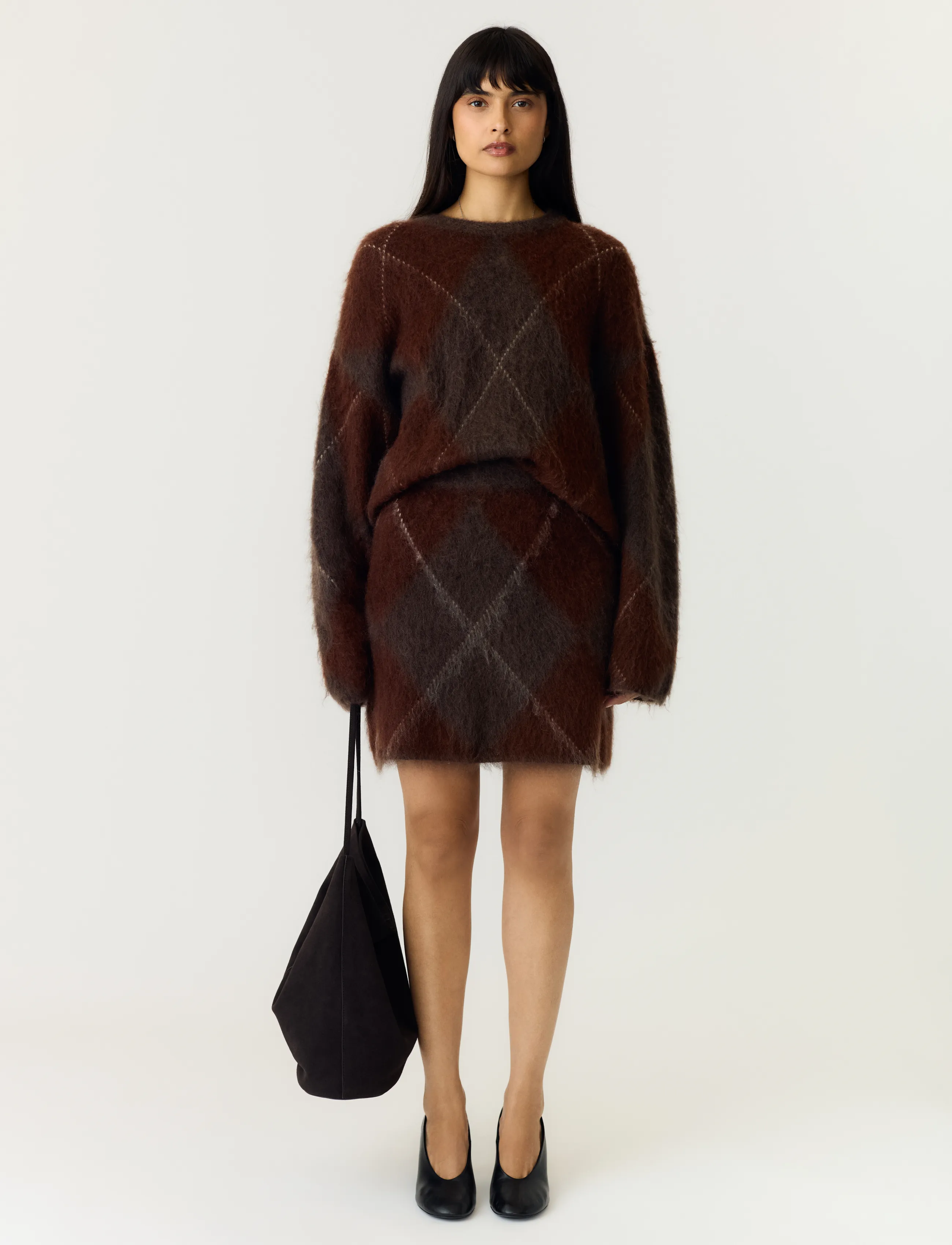 YAS Yasargy Ls Mohair Blend Knit Pullover S. stickade tröjor dam – bild 6