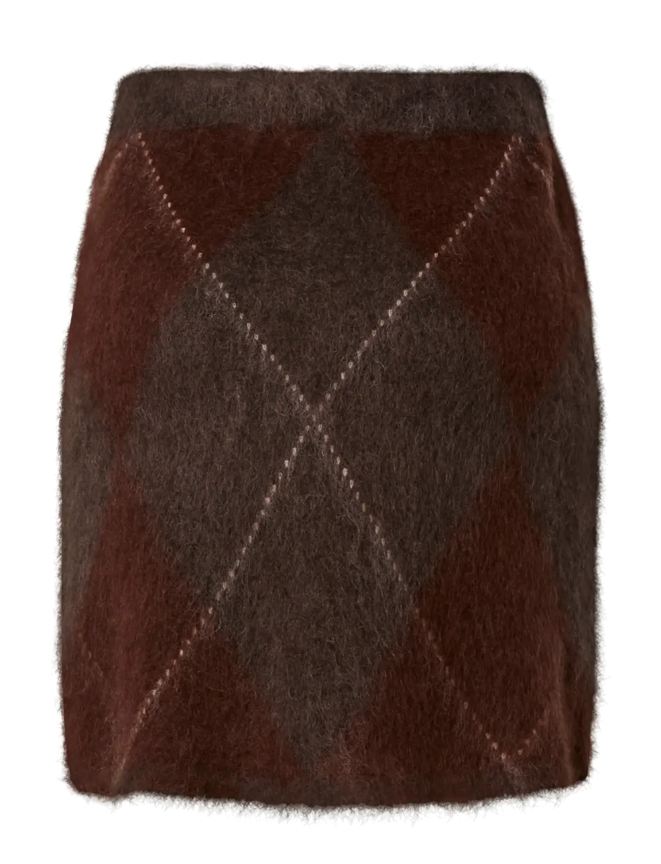 YAS - YASARGY HW MOHAIR BLEND KNIT SKIRT S. - knitted skirts - coffee bean - 2
