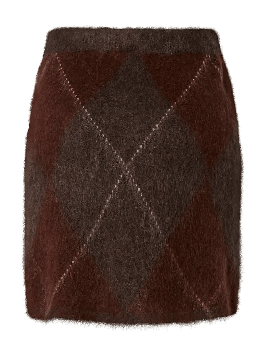 YAS - YASARGY HW MOHAIR BLEND KNIT SKIRT S. - strickröcke - coffee bean - 2