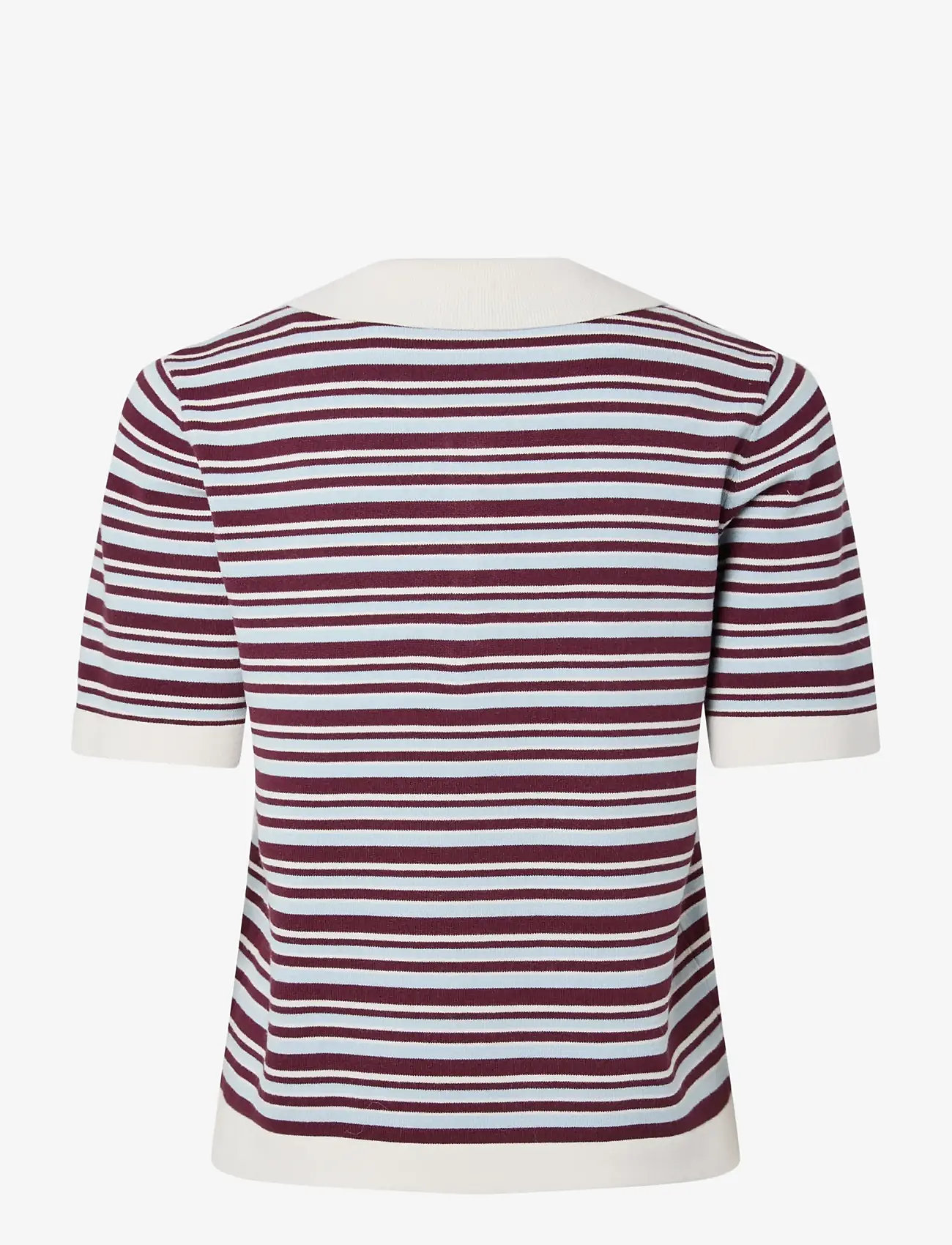 YAS - YASBELLE SS POLO KNIT PULLOVER - D2D - striktrøjer - birch - 2