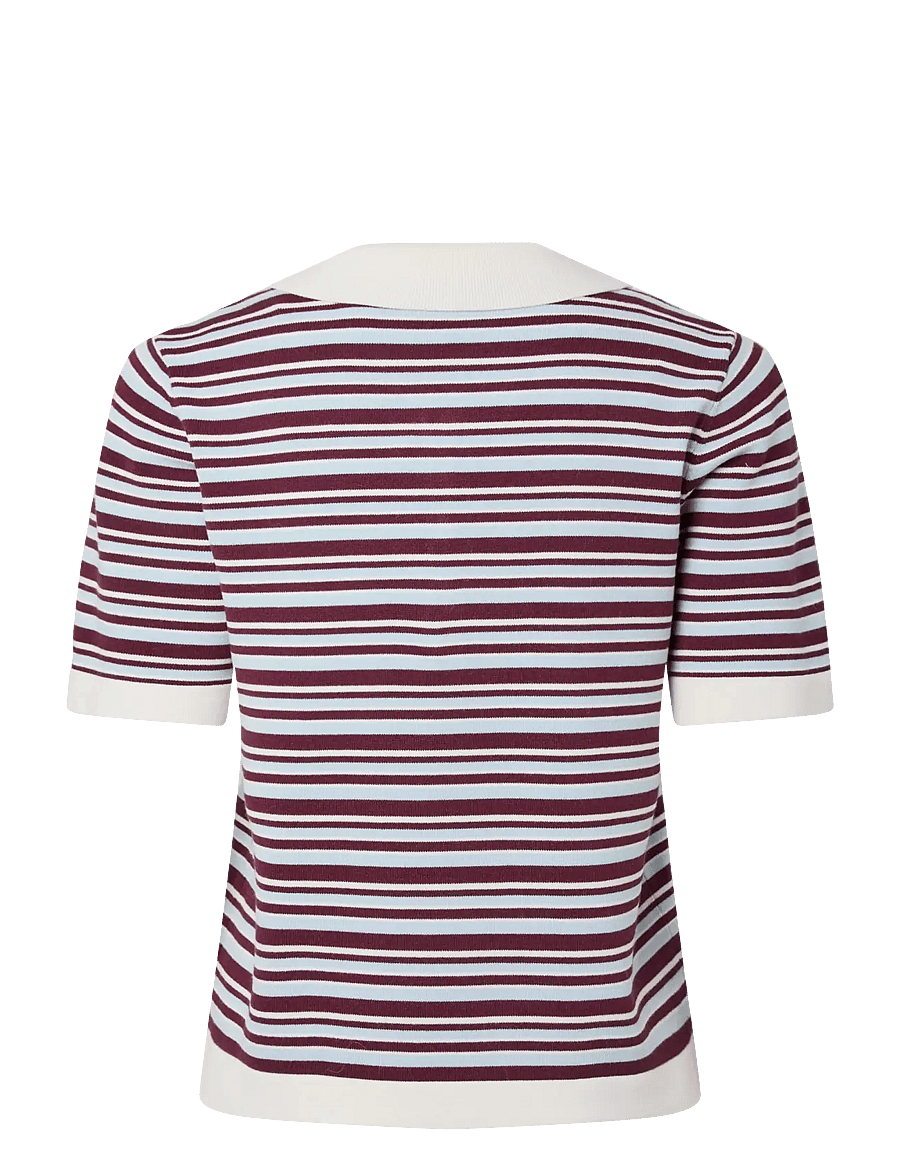 YAS - YASBELLE SS POLO KNIT PULLOVER - D2D - pullover - birch - 2