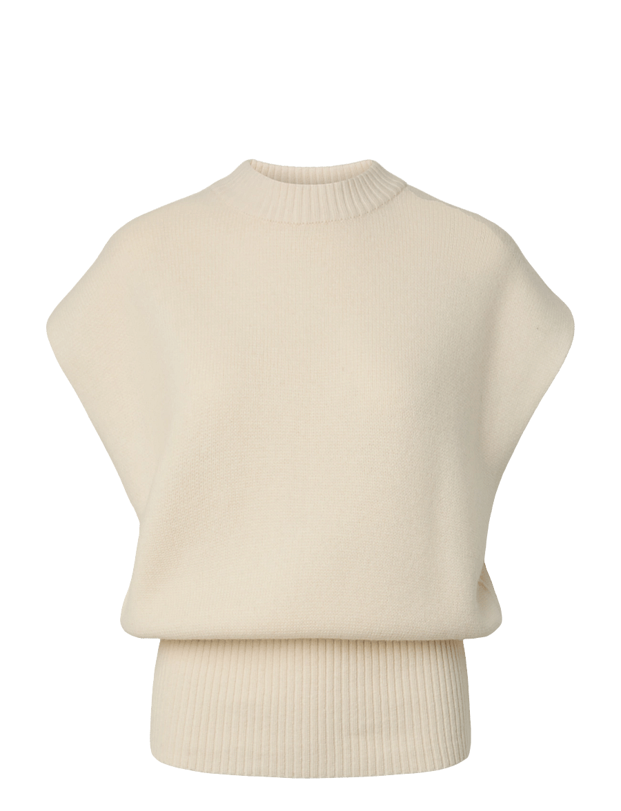 YAS - YASESLI SL WOOL BLEND KNIT VEST - strickwesten - pristine - 1