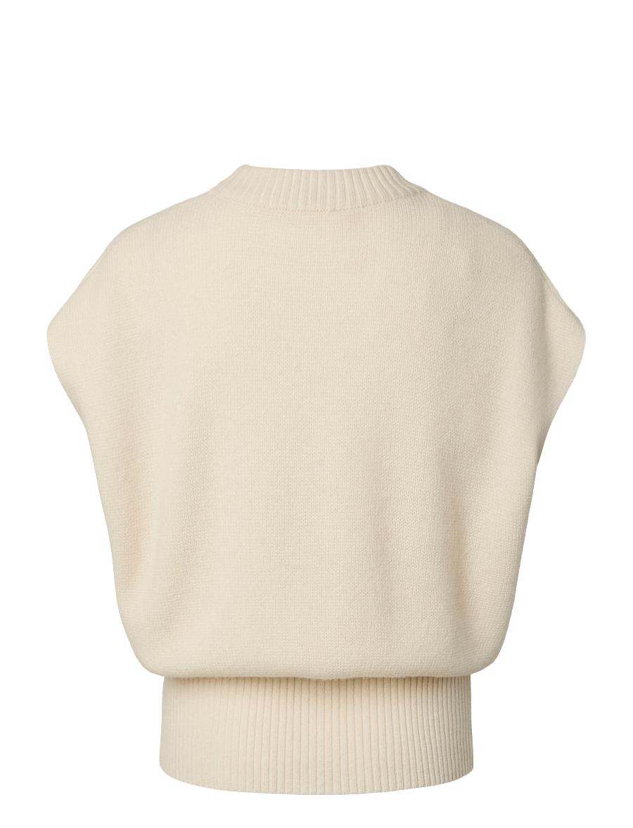 YAS - YASESLI SL WOOL BLEND KNIT VEST - strickwesten - pristine - 2
