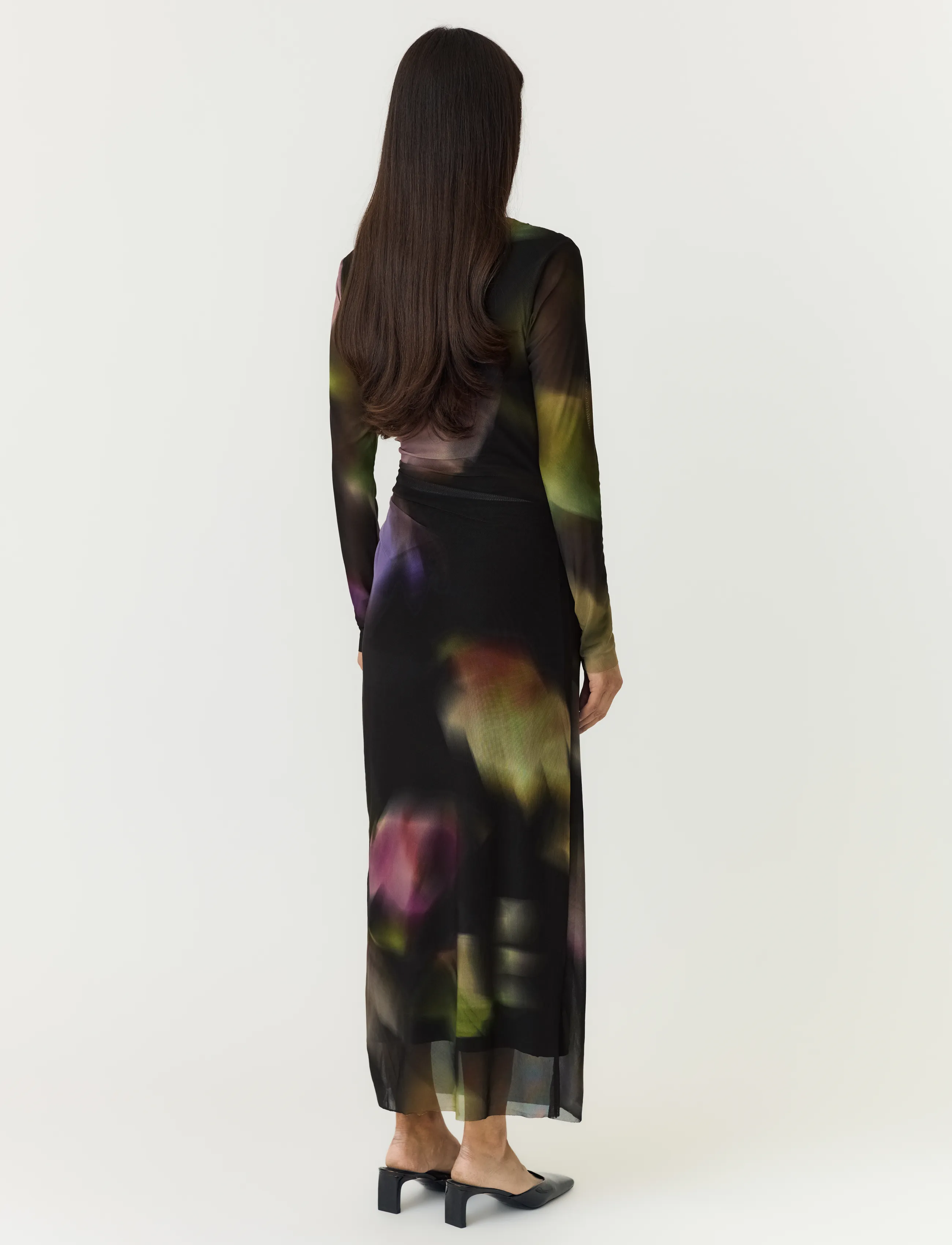 YAS Yasshama Ls Long Mesh Dress klänningar dam – bild 2