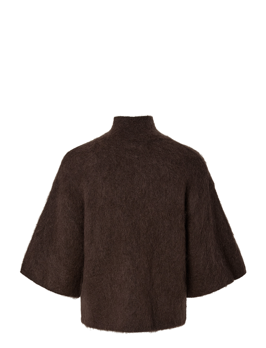YAS - YASTILDE 2/4 MOHAIR BLEND KNIT PULLOVER - mole - 1