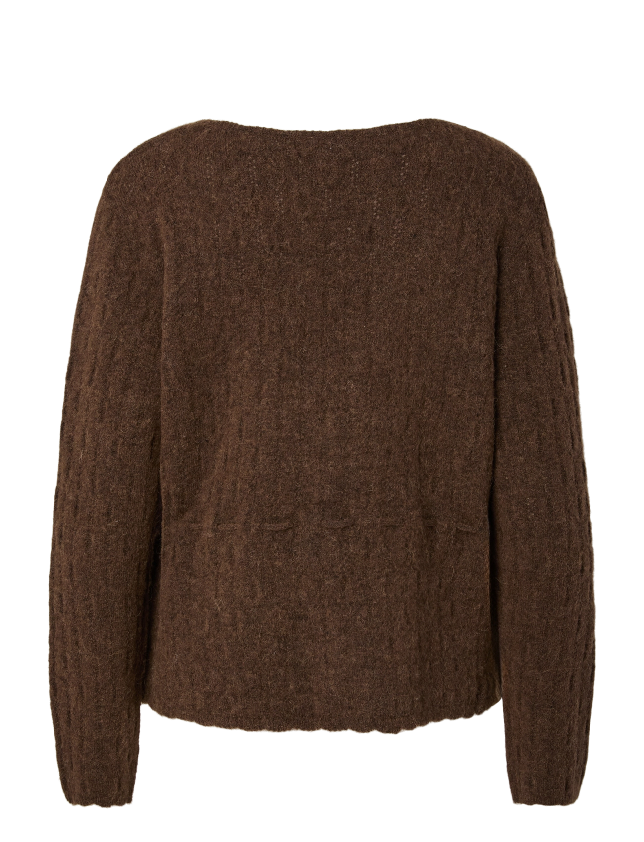 YAS - YASMELLIS LS ALPACA BLEND KNIT CARDIGAN - carafe - 1